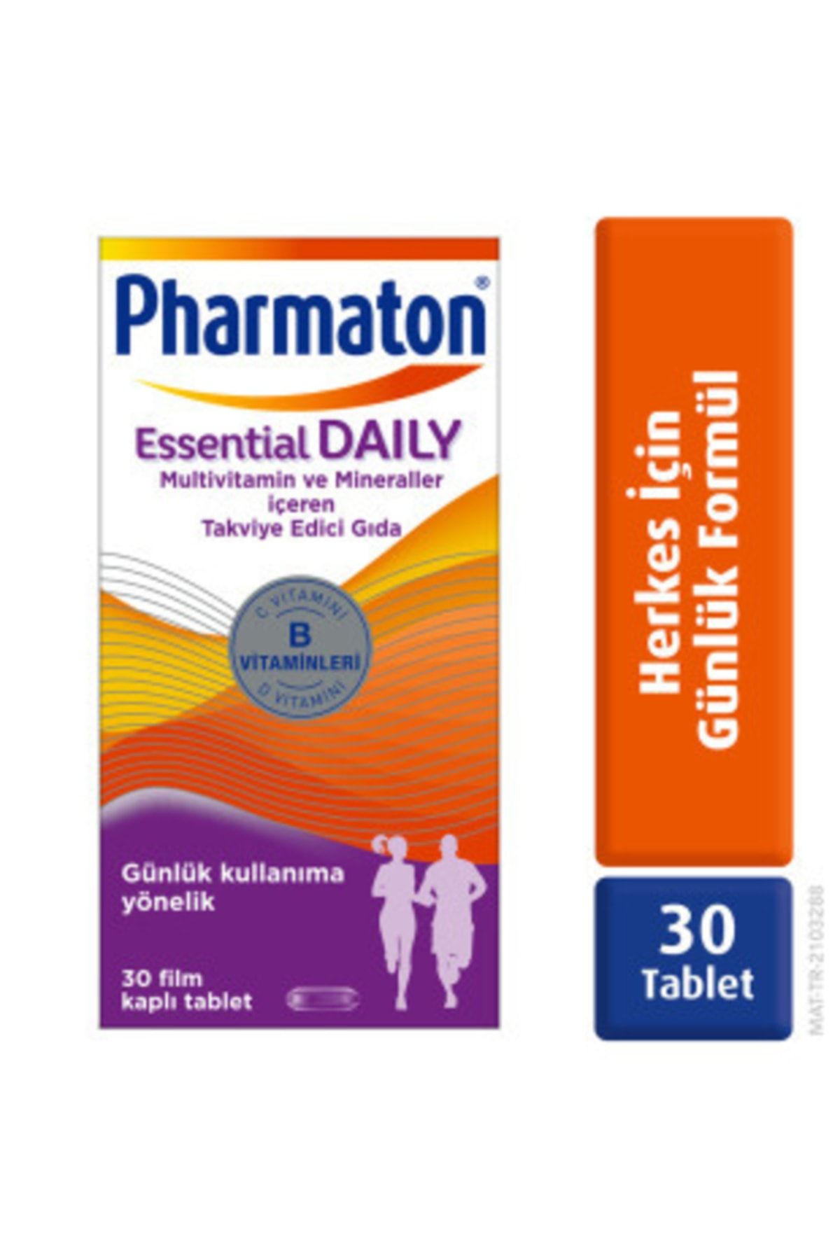 Pharmaton Essential Daily 30 Tablet - Vitamin B, Vitamin C, Vitamin D, Multivitamin Ve Mineraller