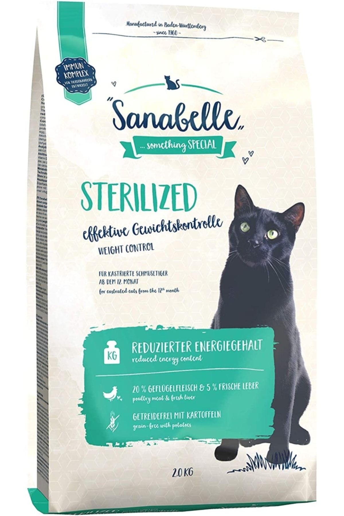 Sanabelle Sterilized Kısırlaştırılmış Tahılsız Kedi Maması 2 kg