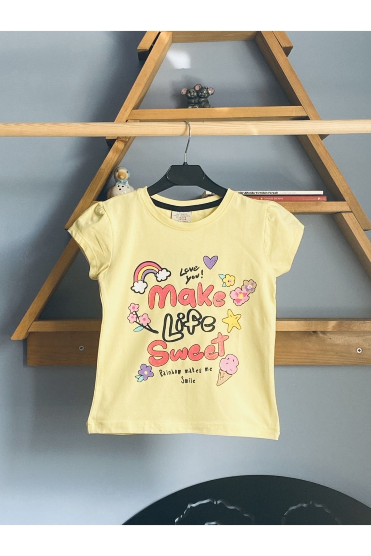 CEO JUNIOR Make Life Simli Kız Çocuk Tişört