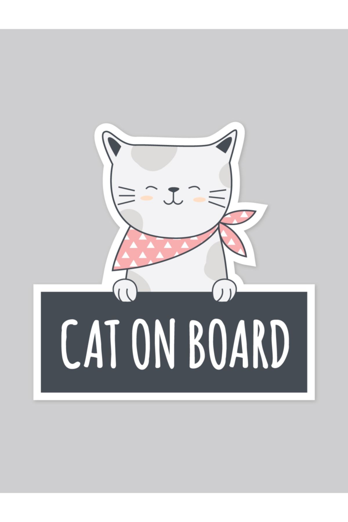 Baluna Cat On Board Araba Sticker
