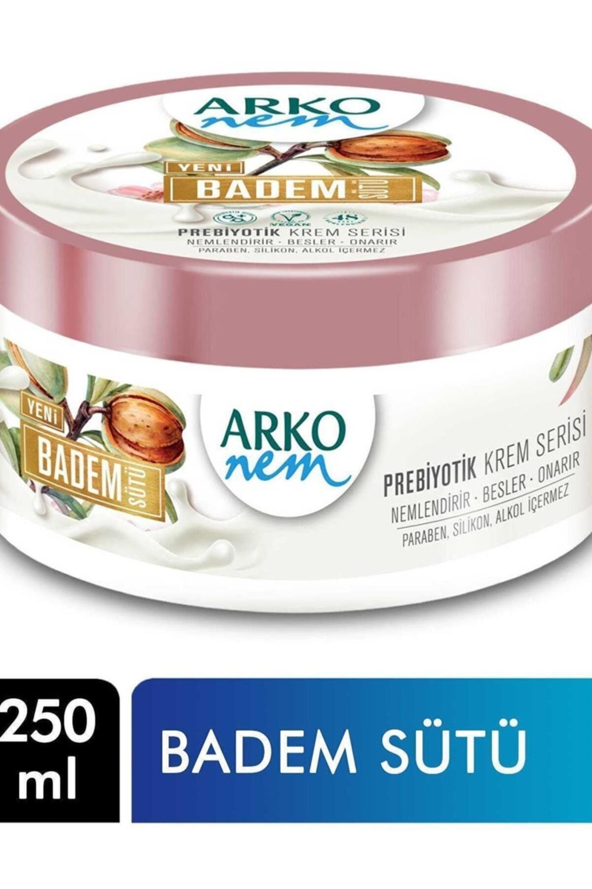 Arko Nem Prebiyotik Krem Serisi Badem Sütü 250 Ml