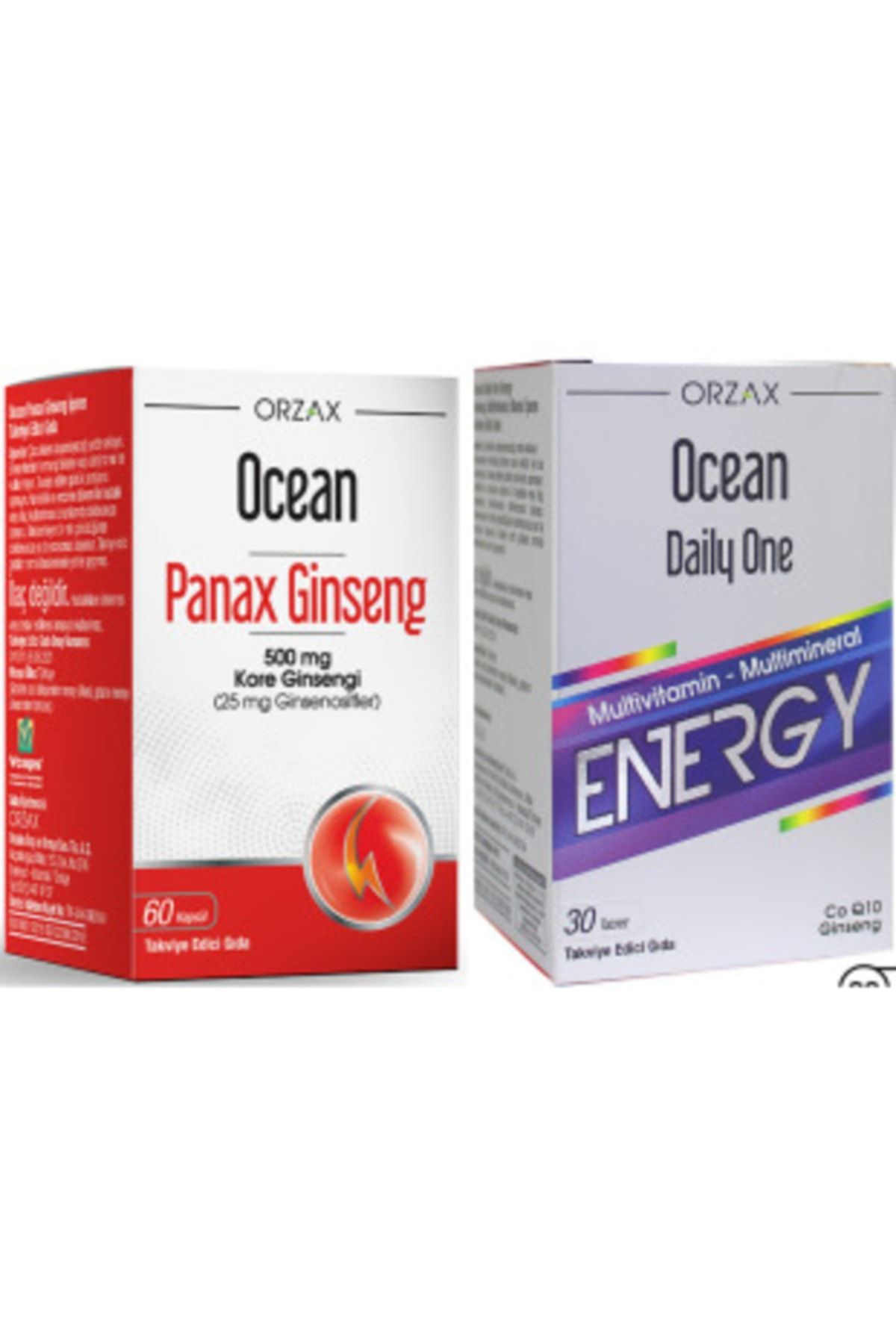 Ocean Panax Ginseng 500mg 60 Kapsül + Daily One Energy 30 Tablet