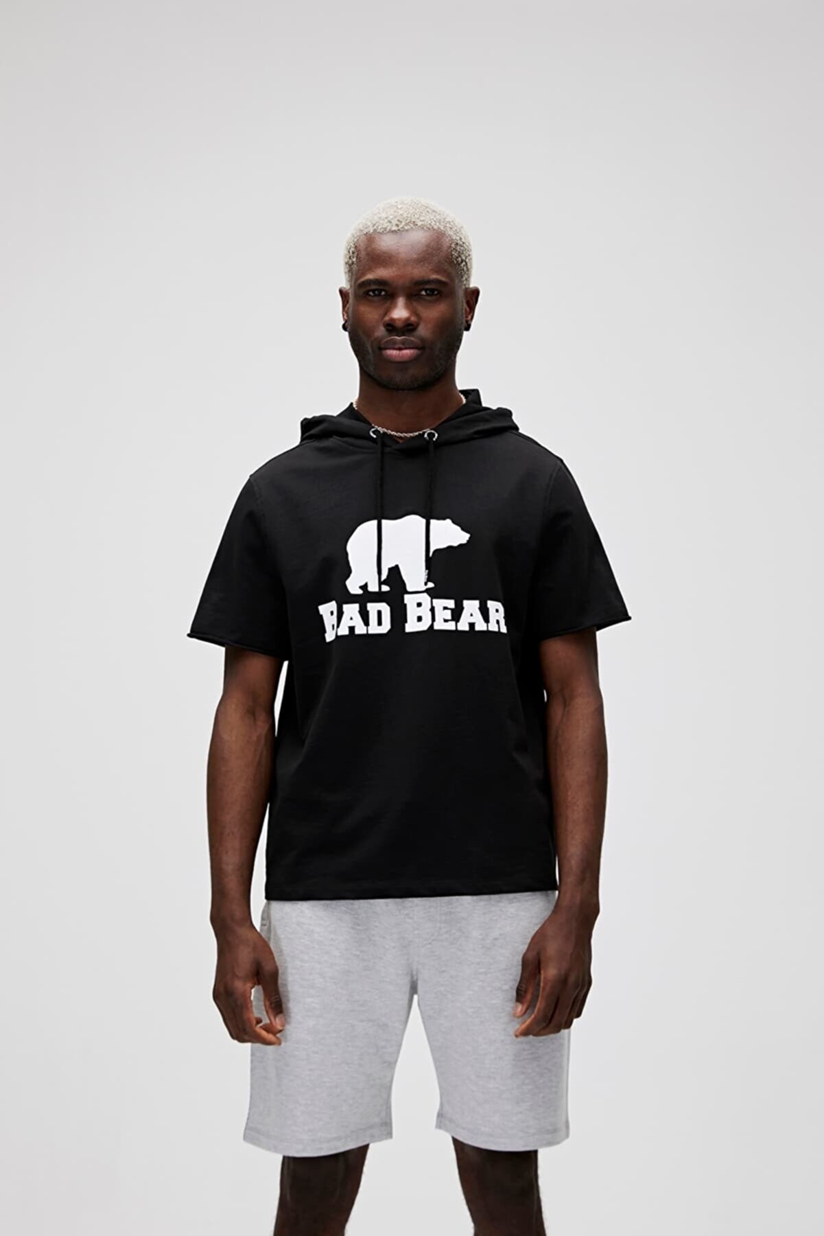 Bad Bear Erkek Siyah Sweatshırt Practıce Sleeveless Hoodıe
