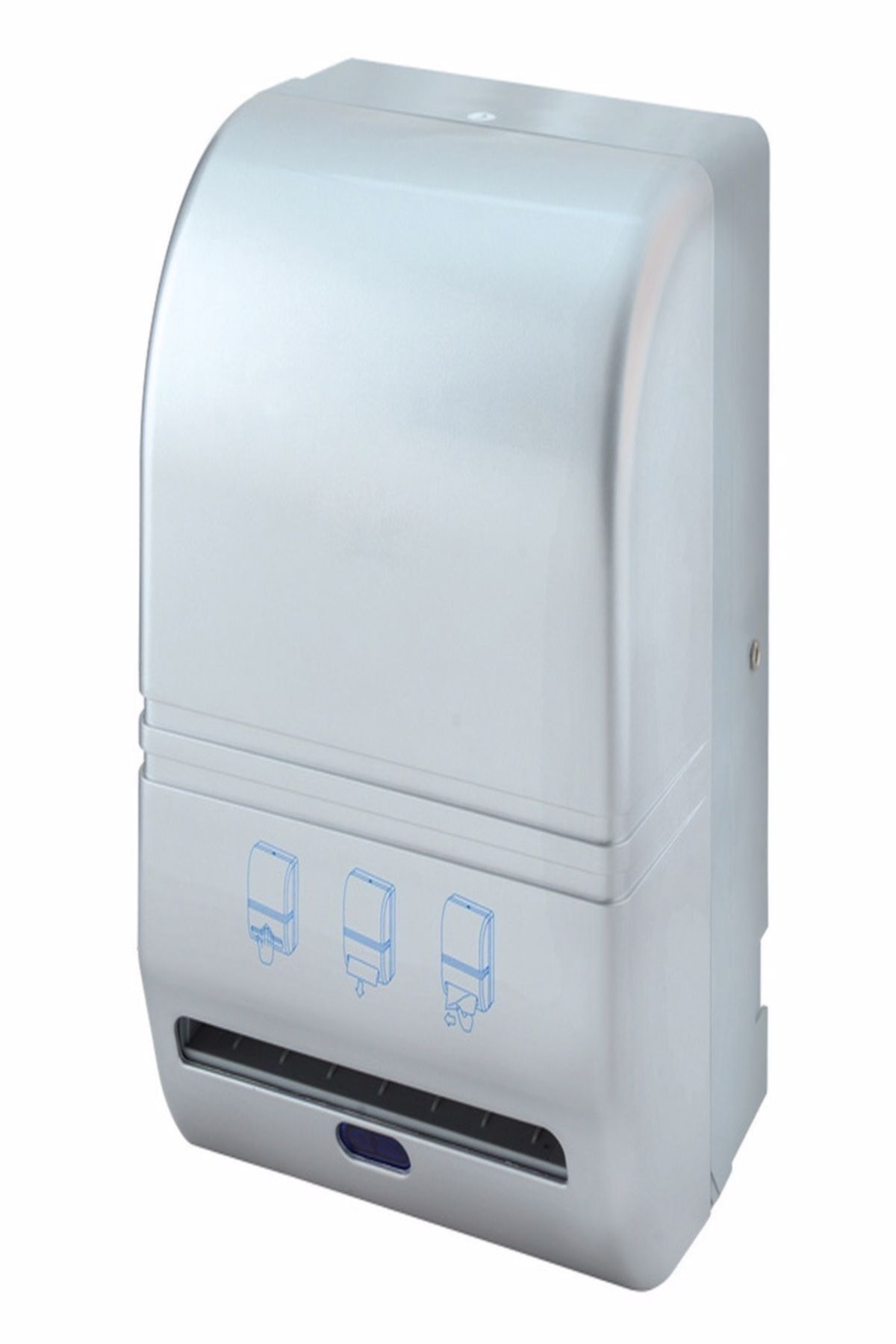 KG-GOLDPAPER Xinda Fotoselli Ve Sensörlü Gümüş Renk 21 Cm Hareketli Kağıt Havlusu Makinesi (ELEKTRİKLİ VE PİLLİ)