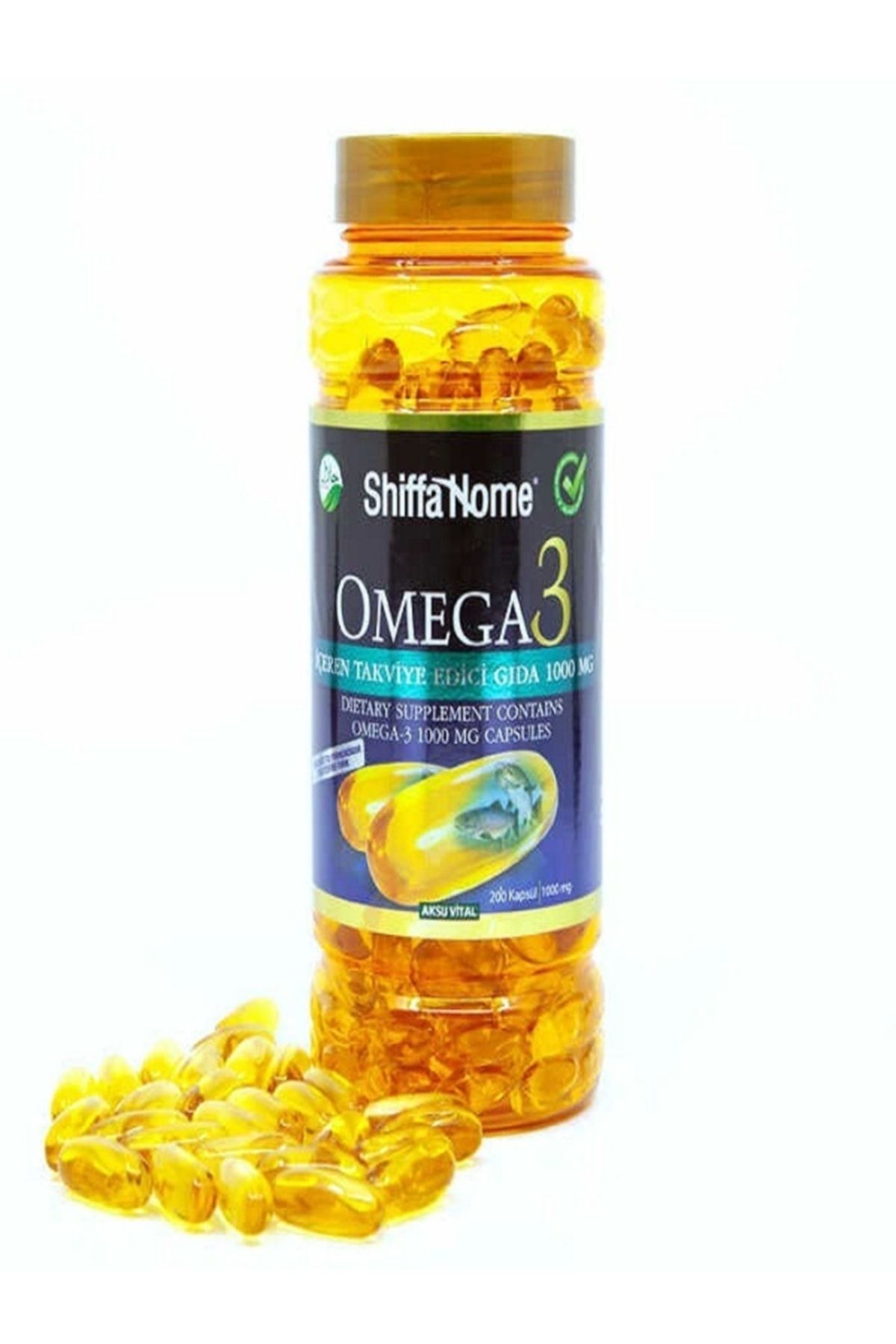 Shiffa Home Omega-3 Balık Yağı Epa Dha 1000 Mg 200 Softjel Aksuvital