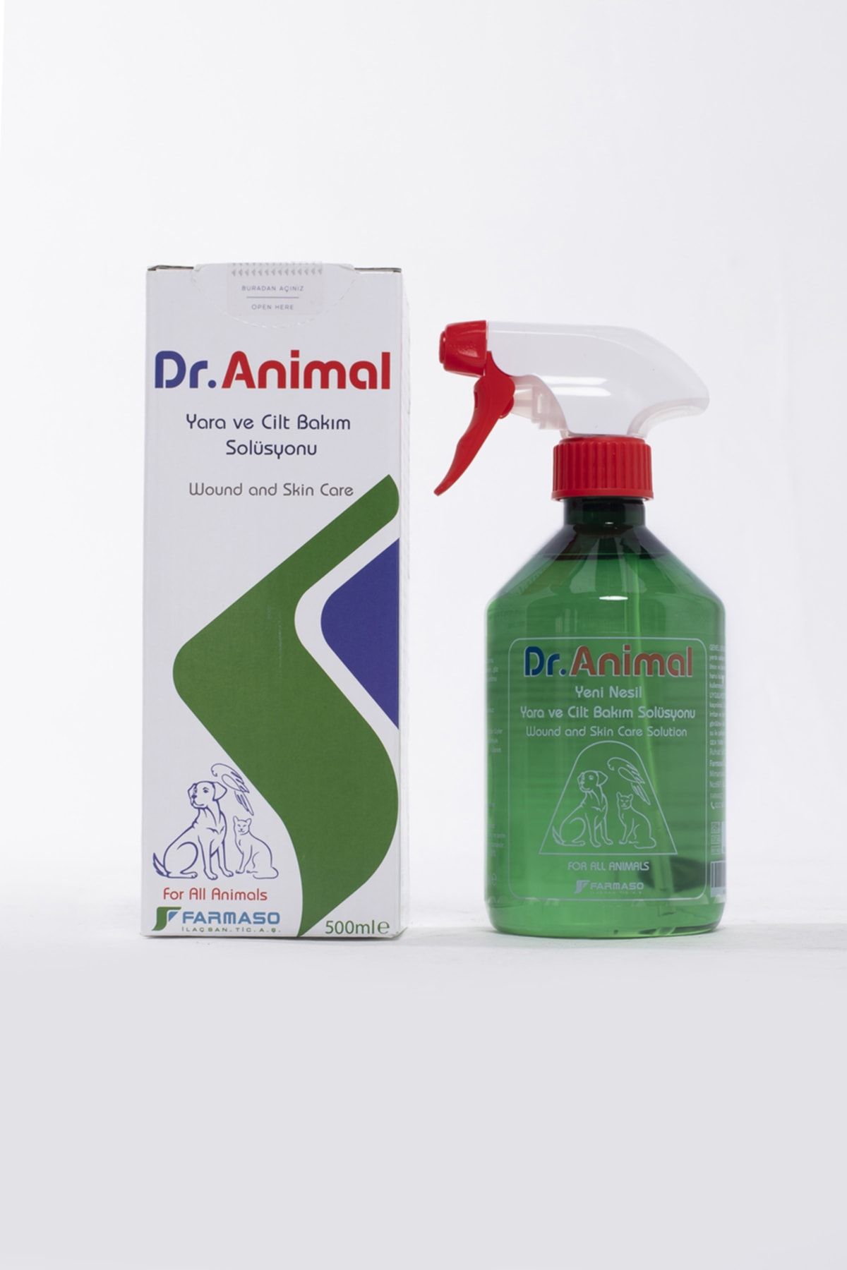 Dr. Animal Dr Animal Yara Ve Cilt Bakım Solüsyonu 500 Ml