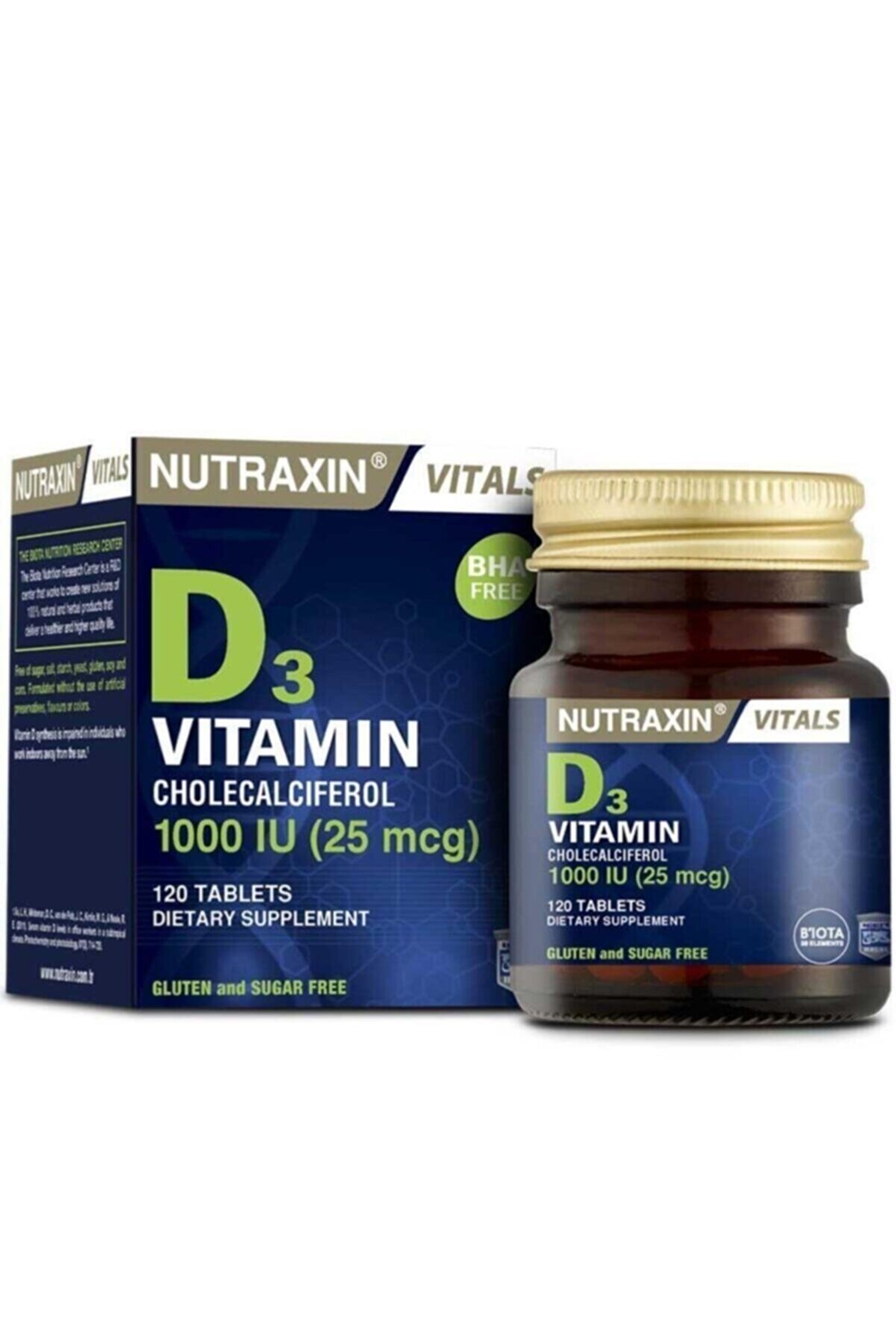 Nutraxin Vitamin D3 1000 Iu 120 Tablet