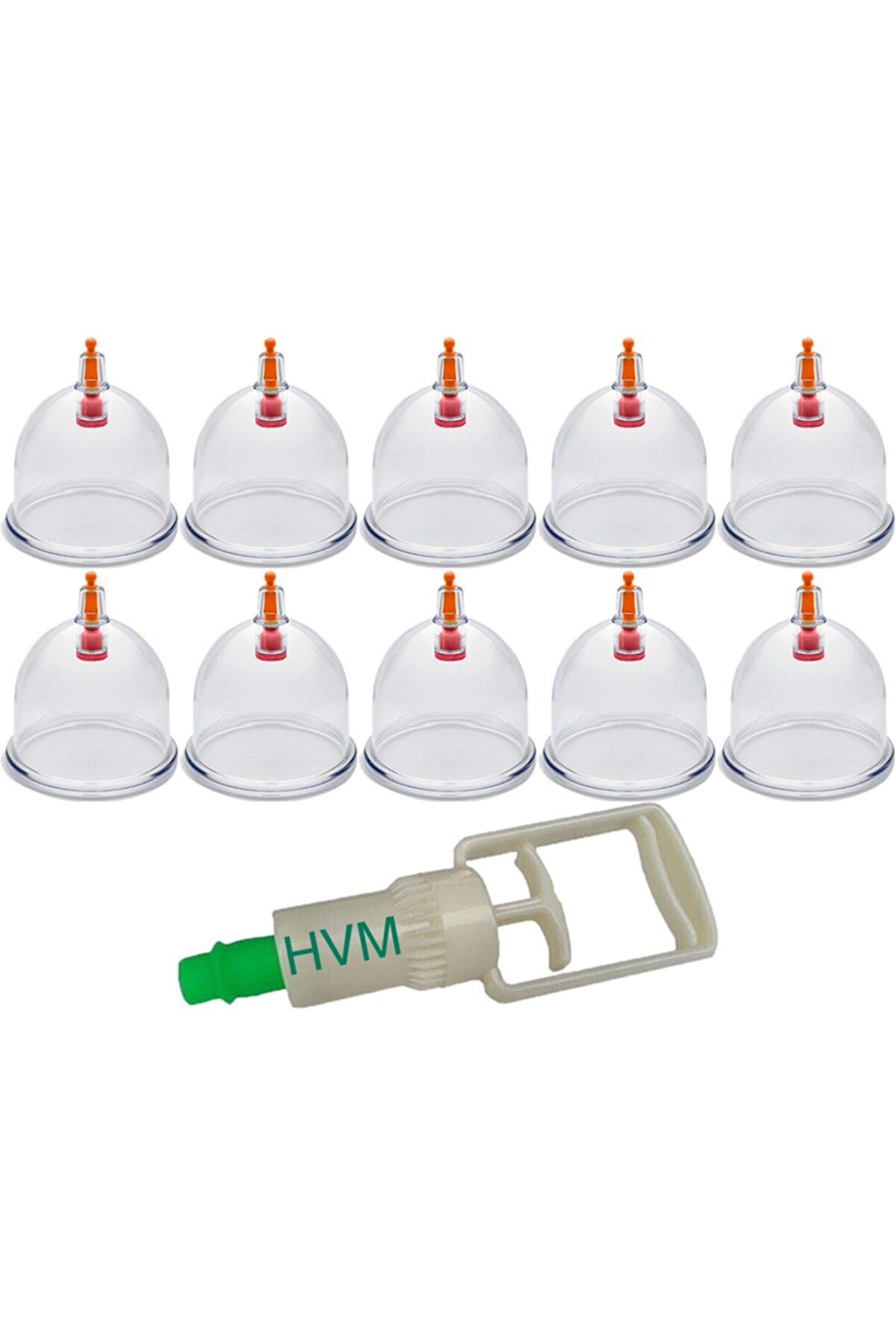 HVM 10 Adet 7 Cm Hacamat Kupası Ve Hacamat Pompası