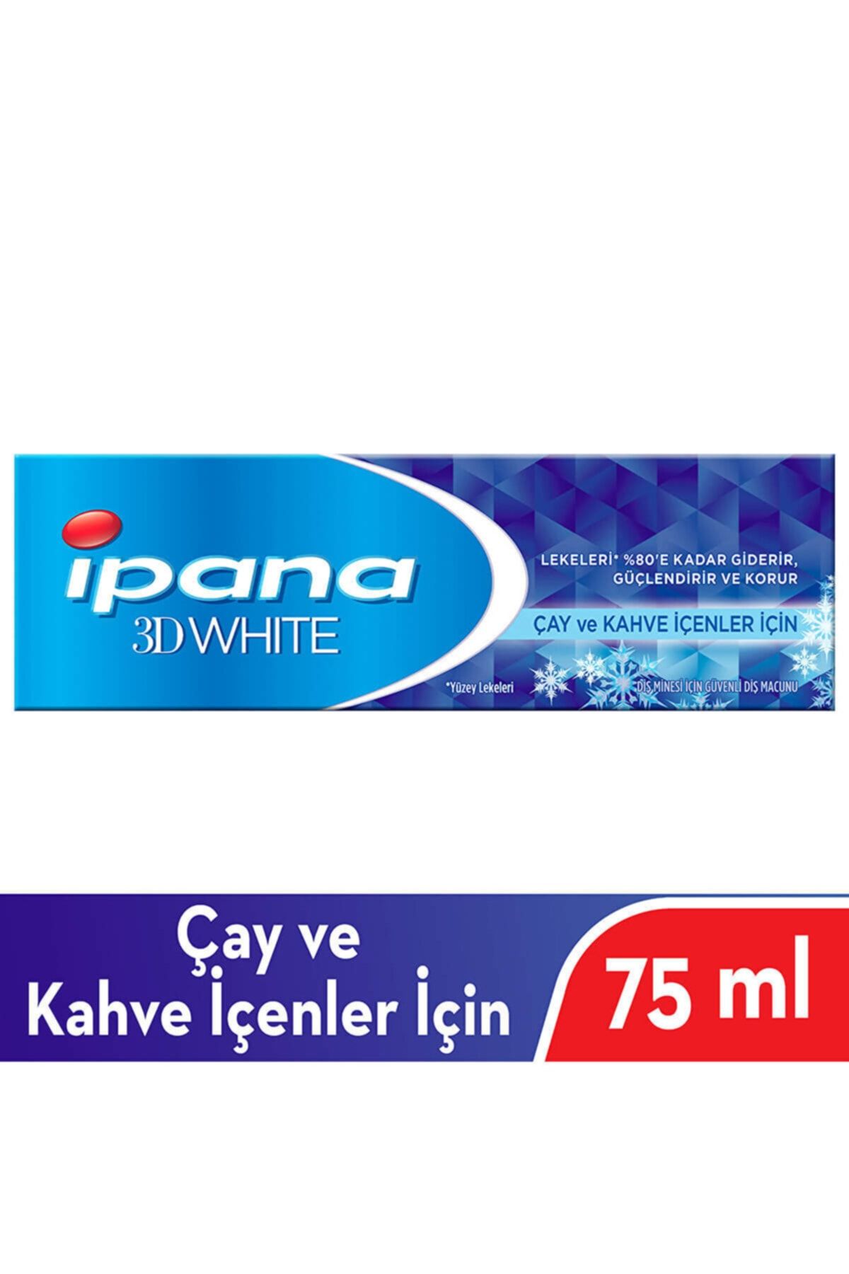 İpana 3 Boyutlu Beyazlık Diş Macunu Çay Ve Kahve İçenler İçin 75ml