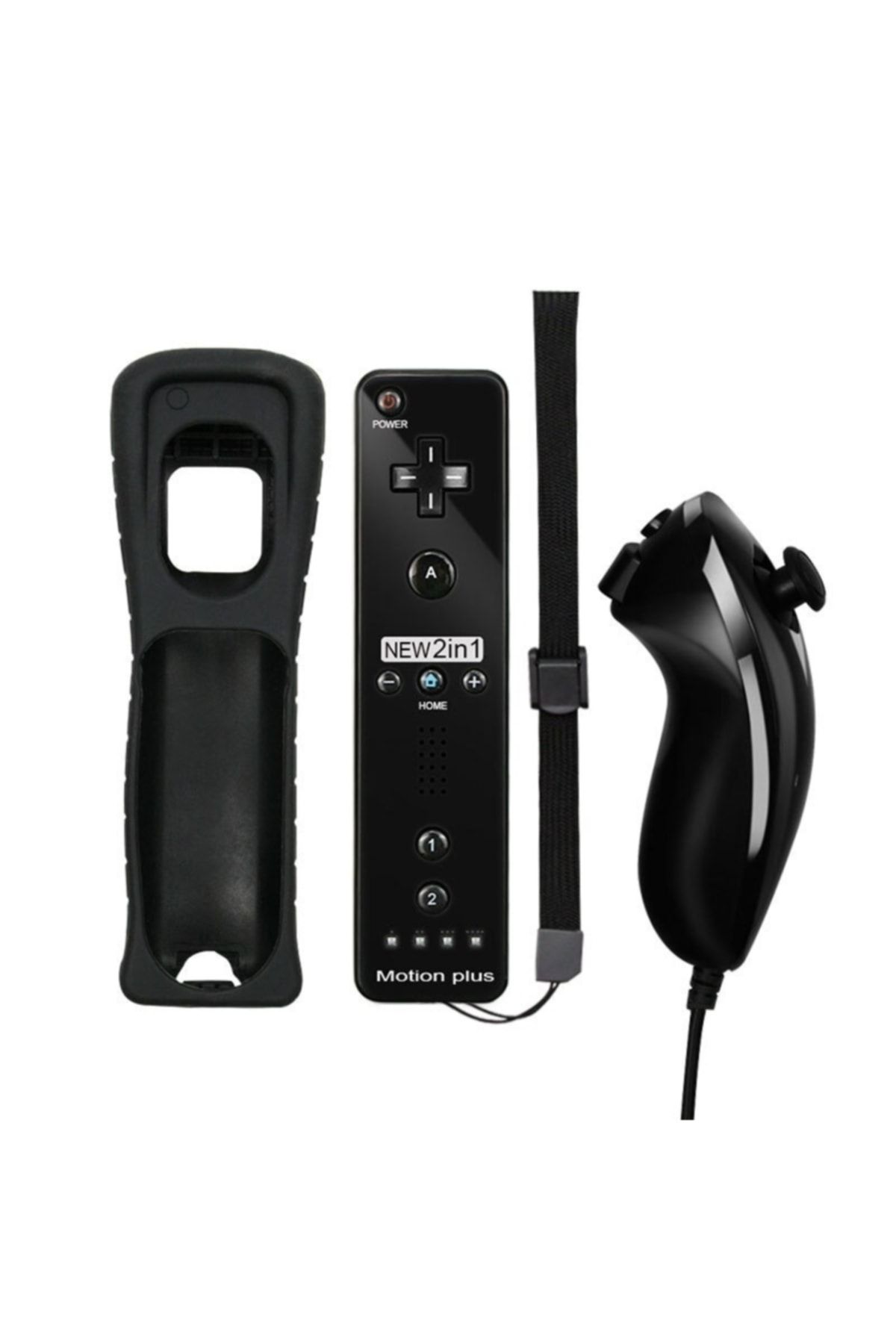 STARX Wii 2 In 1 Remote Nunchuk Controller Motion Plus