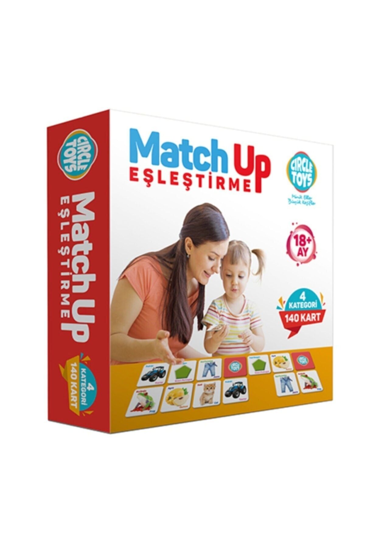 Circle Toys Match Up Eşleştirme Kartları 140 Parça 4 Kategori Beceri Zeka Gelişimi