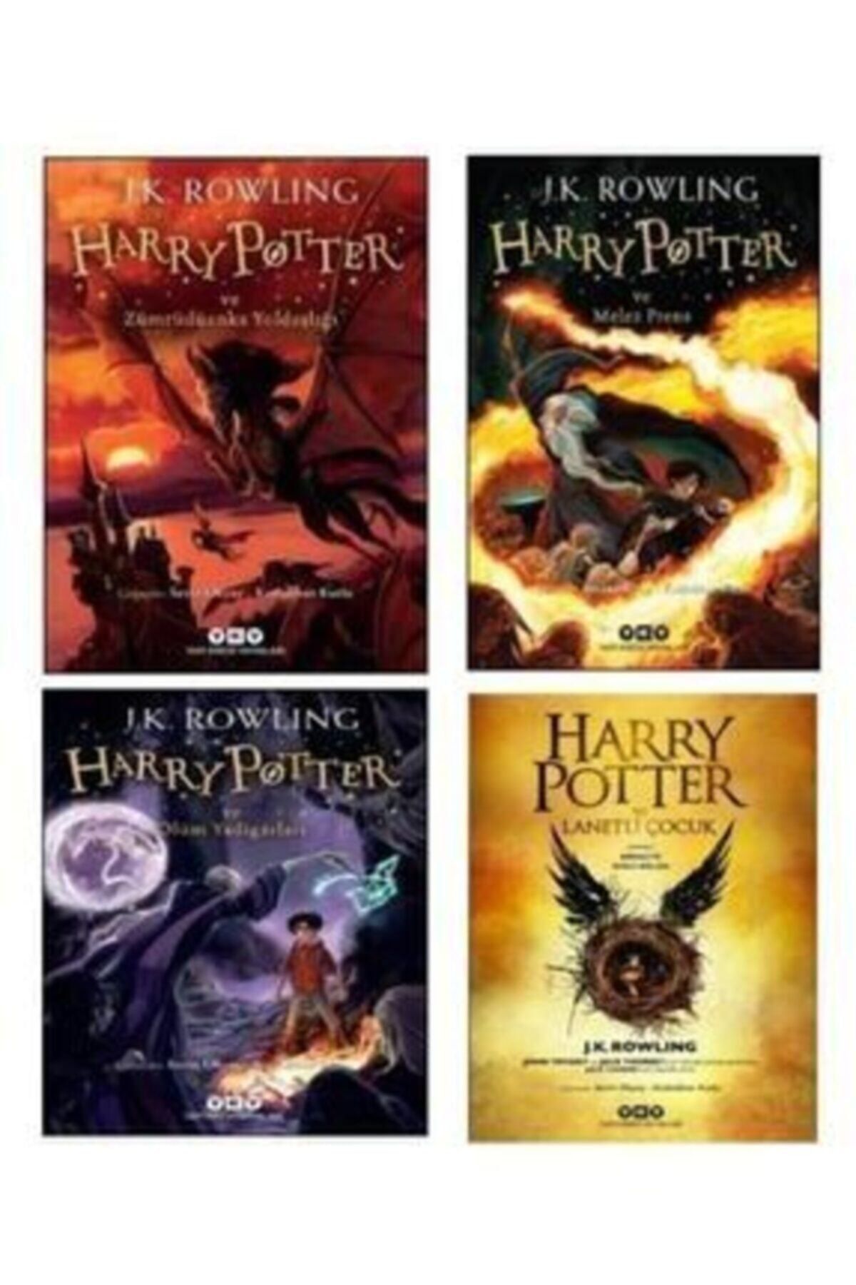 Yapı Kredi Yayınları Harry Potter Ve Zümrüdüanka Yoldaşlığı - Melez Prens - Ölüm Yadigârları - Lanetli Çocuk Set 5678