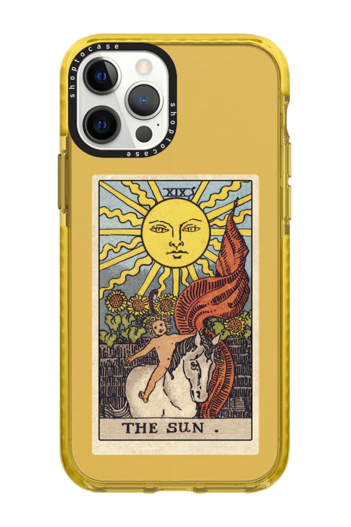 shoptocase Iphone 13 Promax Uyumlu Turuncu Impact The Sun Tasarımlı Telefon Kılıfı
