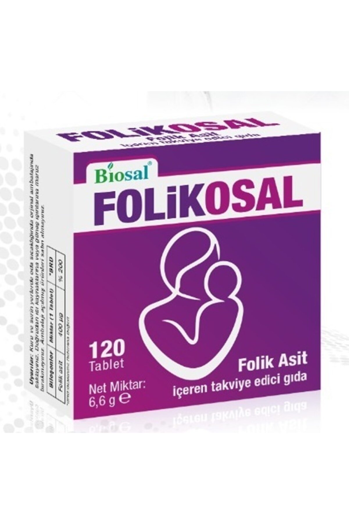 Biosal Folik Asit 400 Mcg 120 Tablet