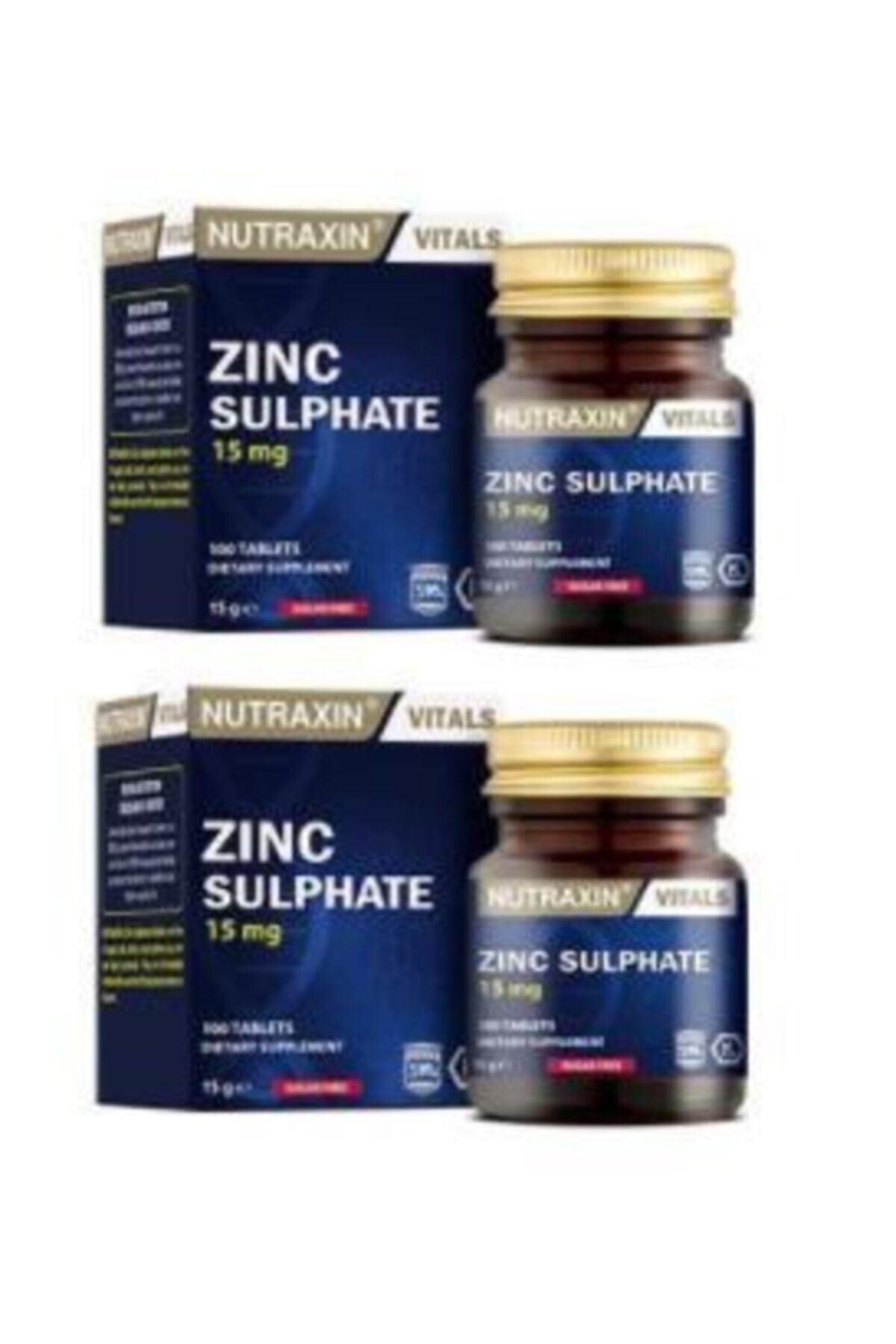 Nutraxin Zinc 15 Mg 100 Tablet X2