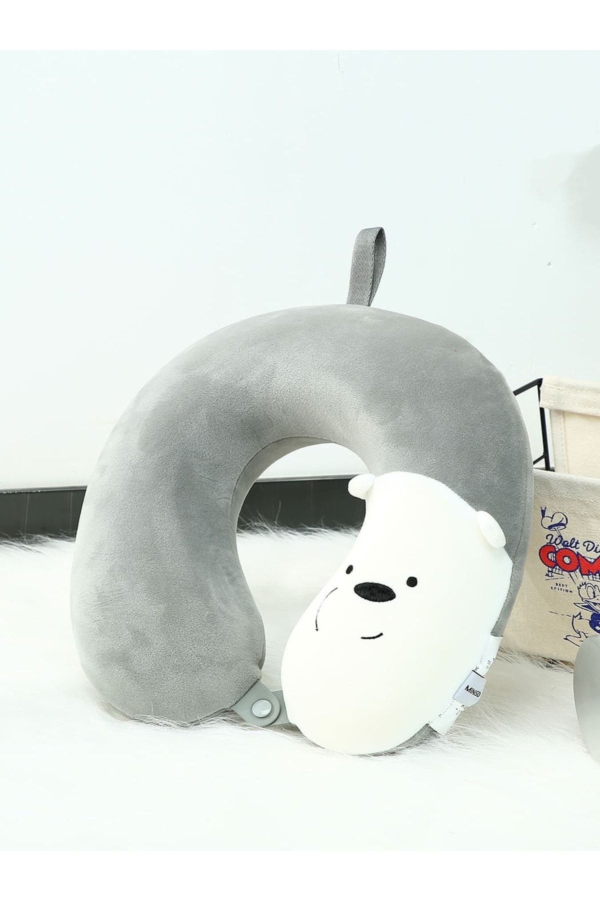 Miniso We Bare Bears- Boyun Yastığı (AÇIK GRİ)