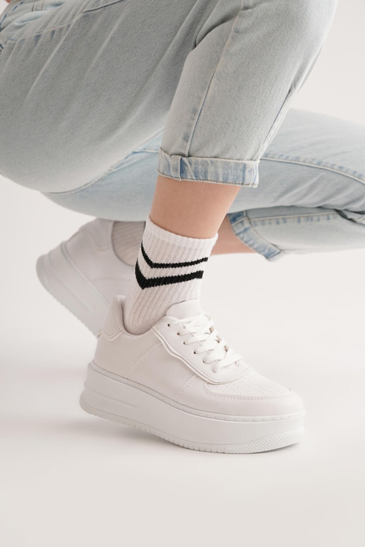 Butigo Beyaz - Marıe 1pr Kadın Sneaker