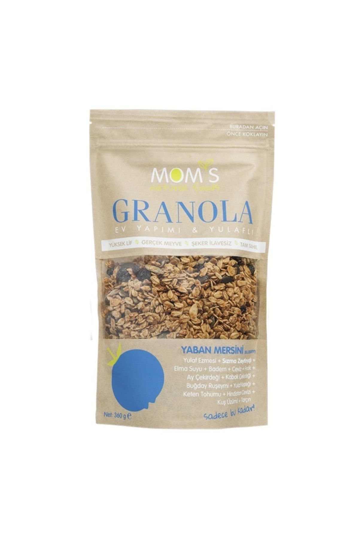 Mom's Natural Foods Mom's Granola Yaban Mersini 360 Gr