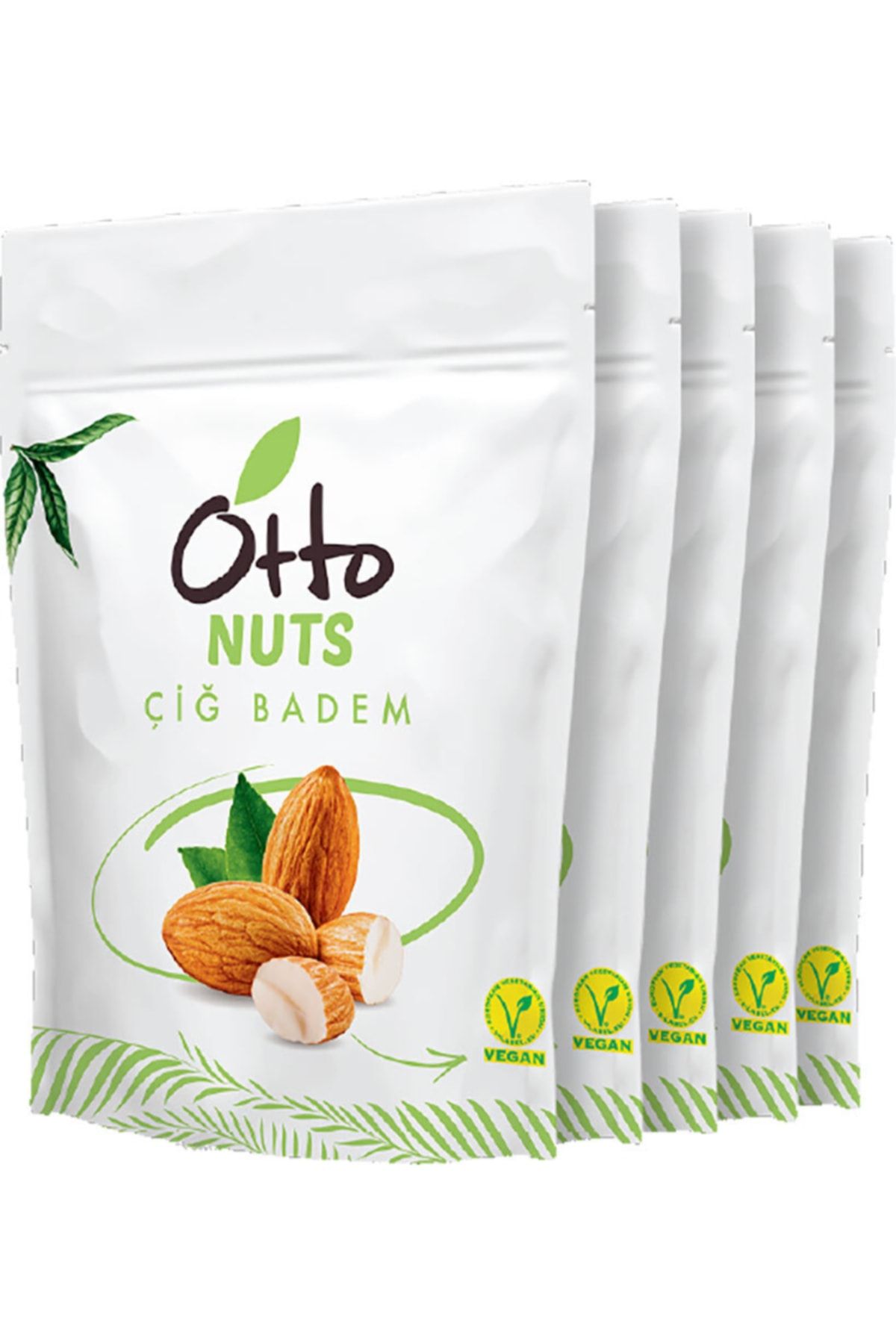 Otto Nuts Vegan Çiğ Badem 5 X 40 gr