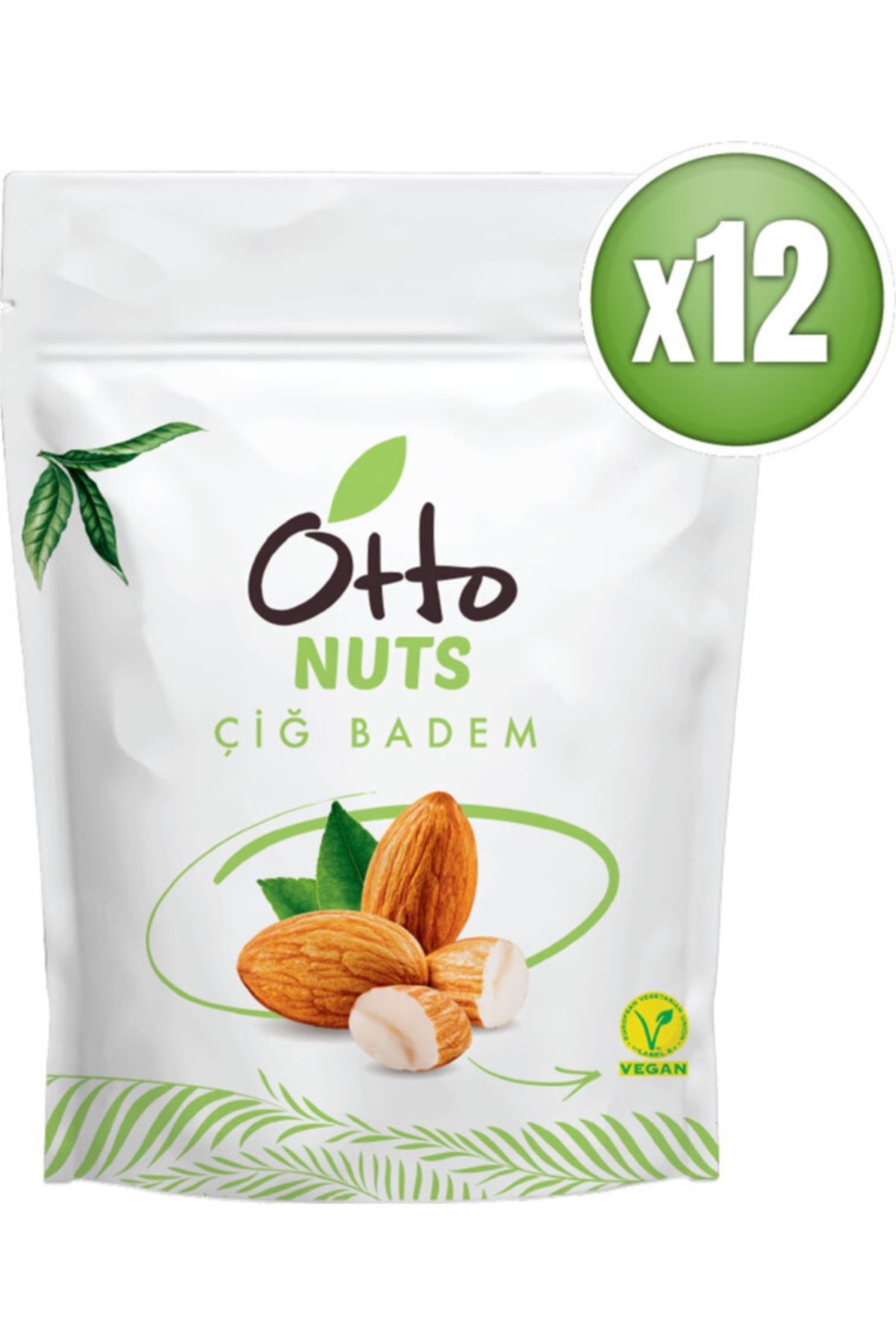 Otto Nuts Vegan Çiğ Badem 12 X 150 g