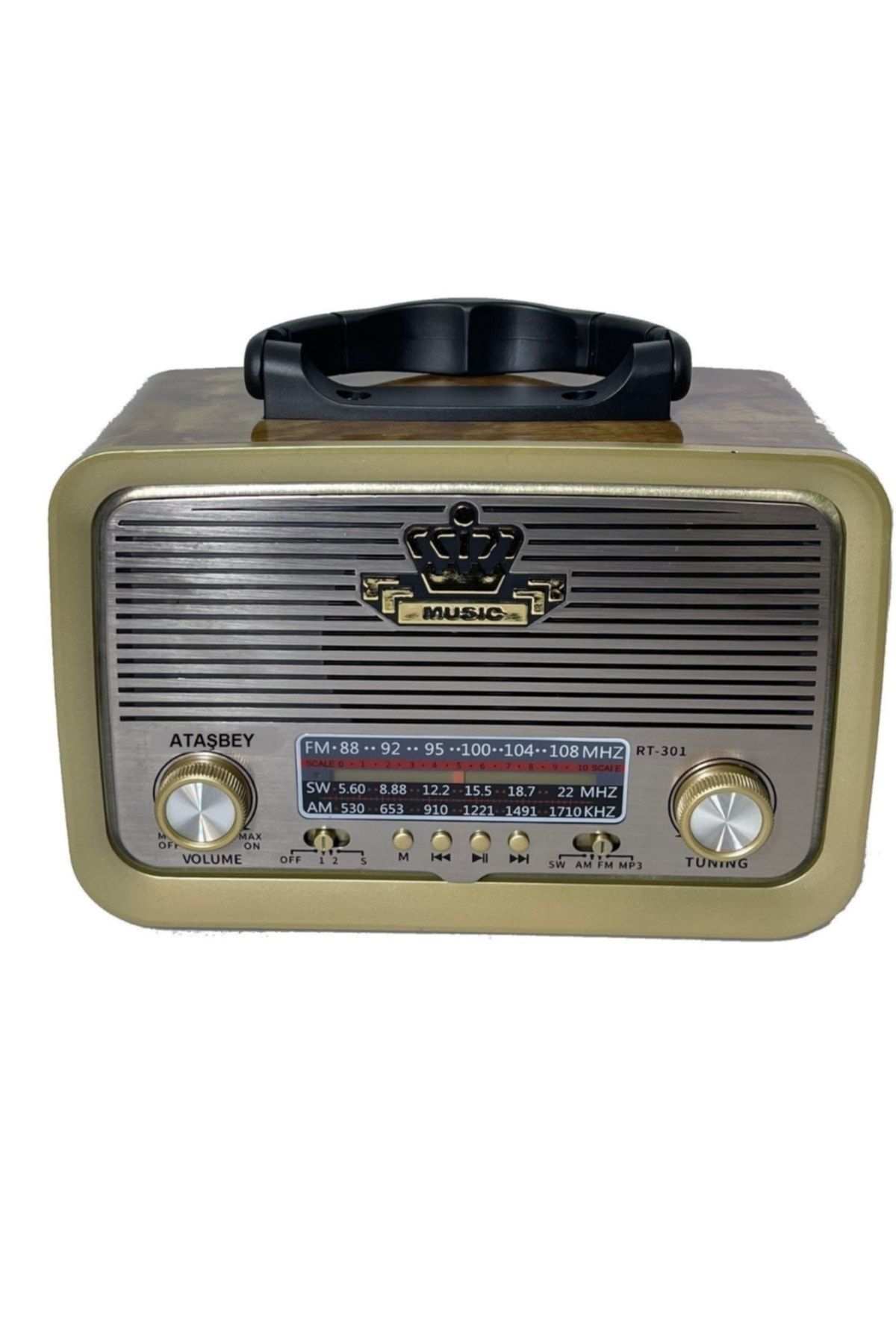Everton Yeni Fenerli Bluetoothlu Nostaljik Görünümlü Fm Radyo Müzik Çalar - Rt-301b