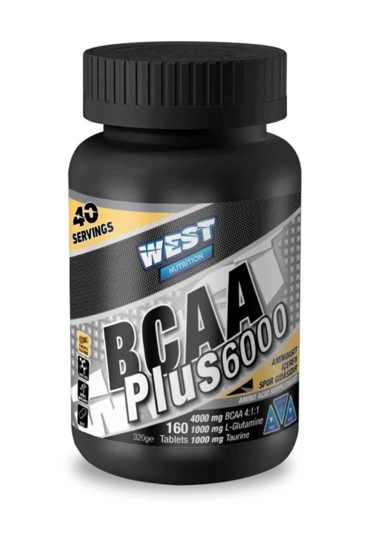 West Nutrition Bcaa Plus 6000 - 320 gr 160 Tablet - Ananas