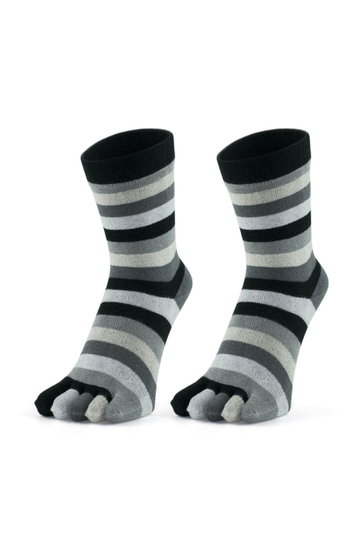 Go With GoWith 2'li Çemberli Renkli Parmaklı Çorap 2206