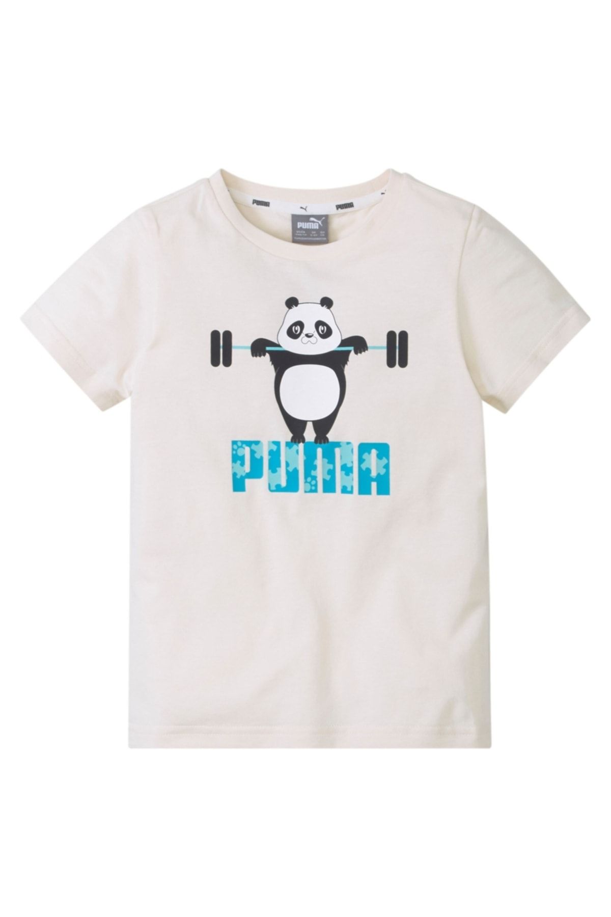 Puma Unisex Çocuk Spor T-Shirt Paw Tee Eggnog 58622175