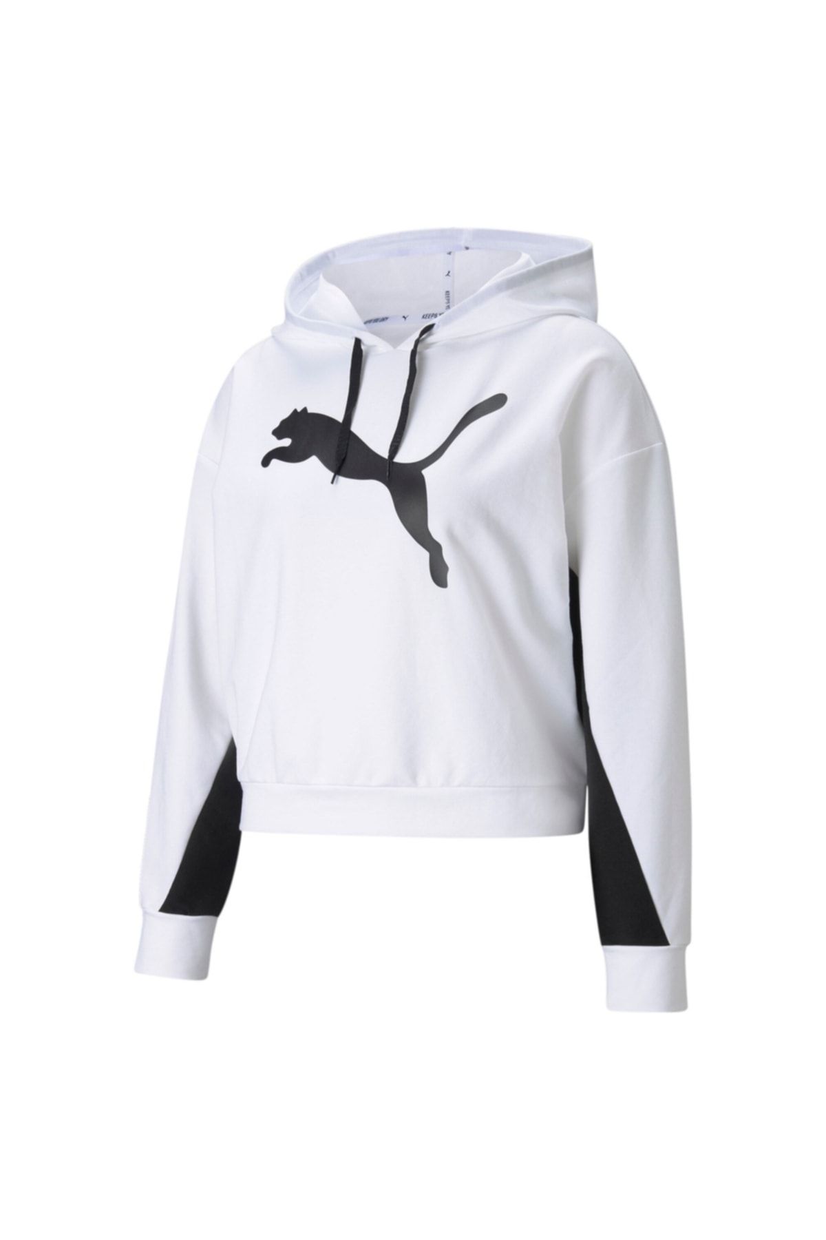 Puma Kadın Sweatshirt Kapüşonlu Modern Sports Hoodie - Beyaz