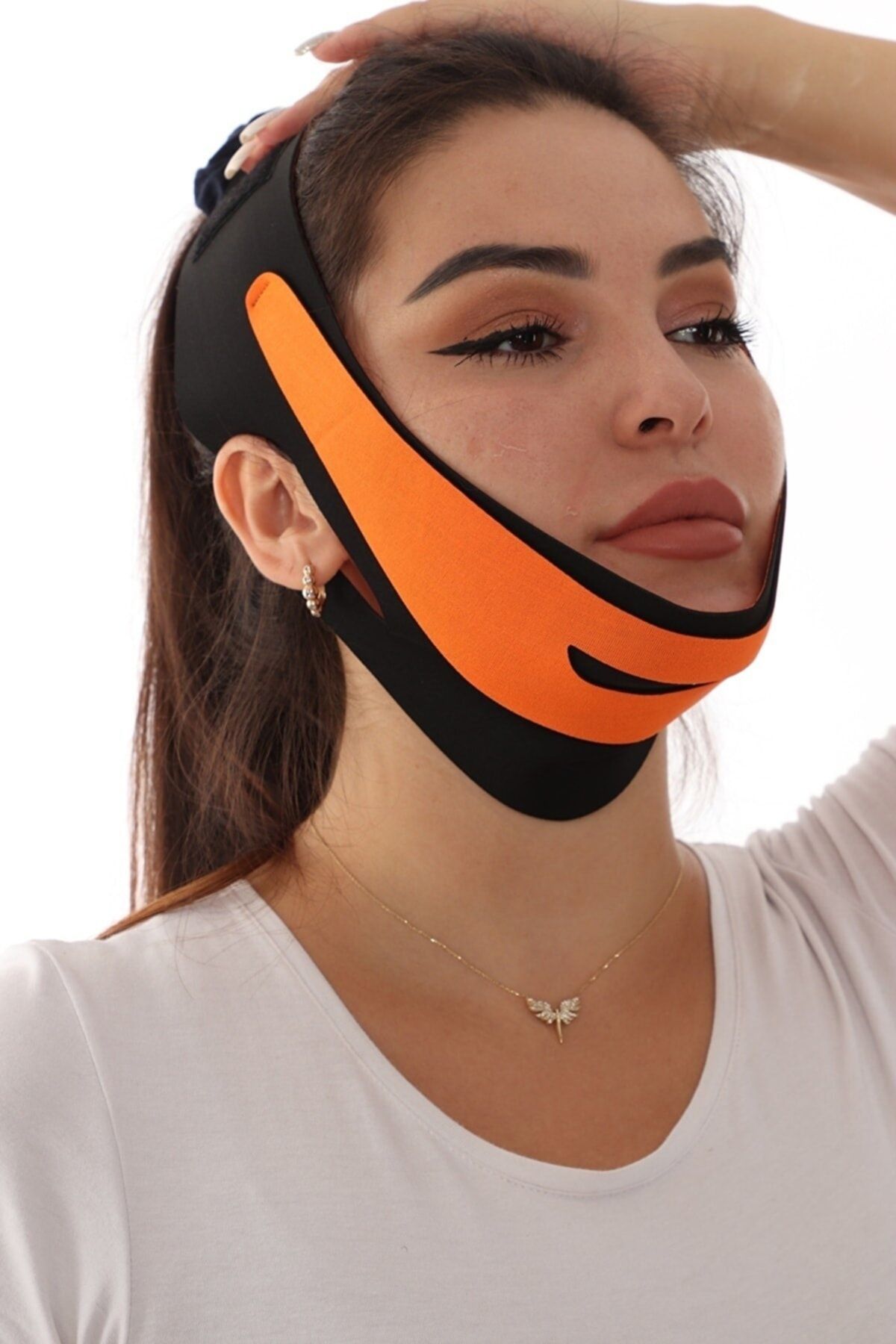 SAUNA SUIT Çene Bandıyüz Sıkılaştırıcı Çene Maskesi Gıdı Çene Yüz Germe Maskesi V Şeklinde Yüz Maske