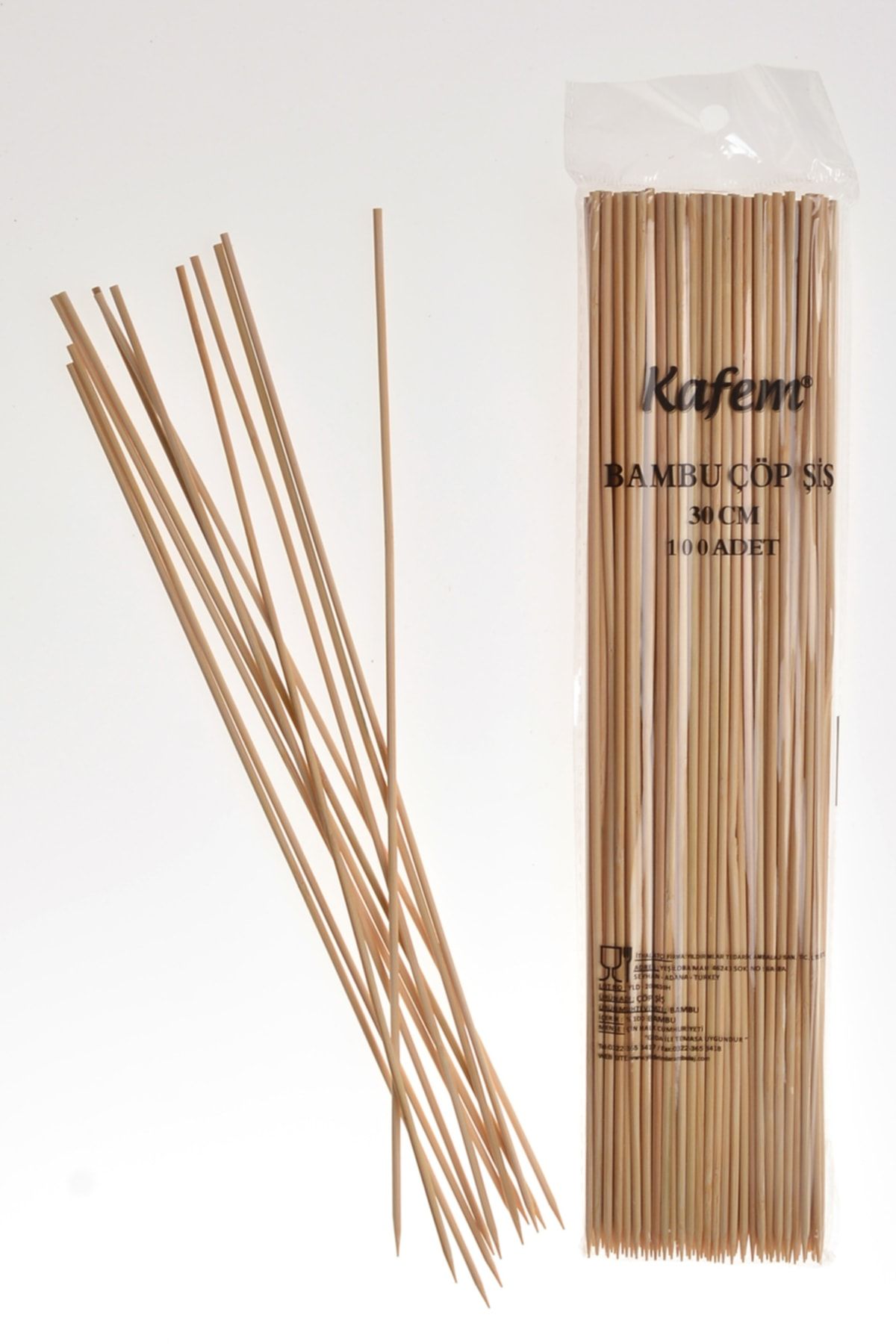 KAFEM Bambu Çöp Şiş 30 Cm 50 Pk X 100 Adet -