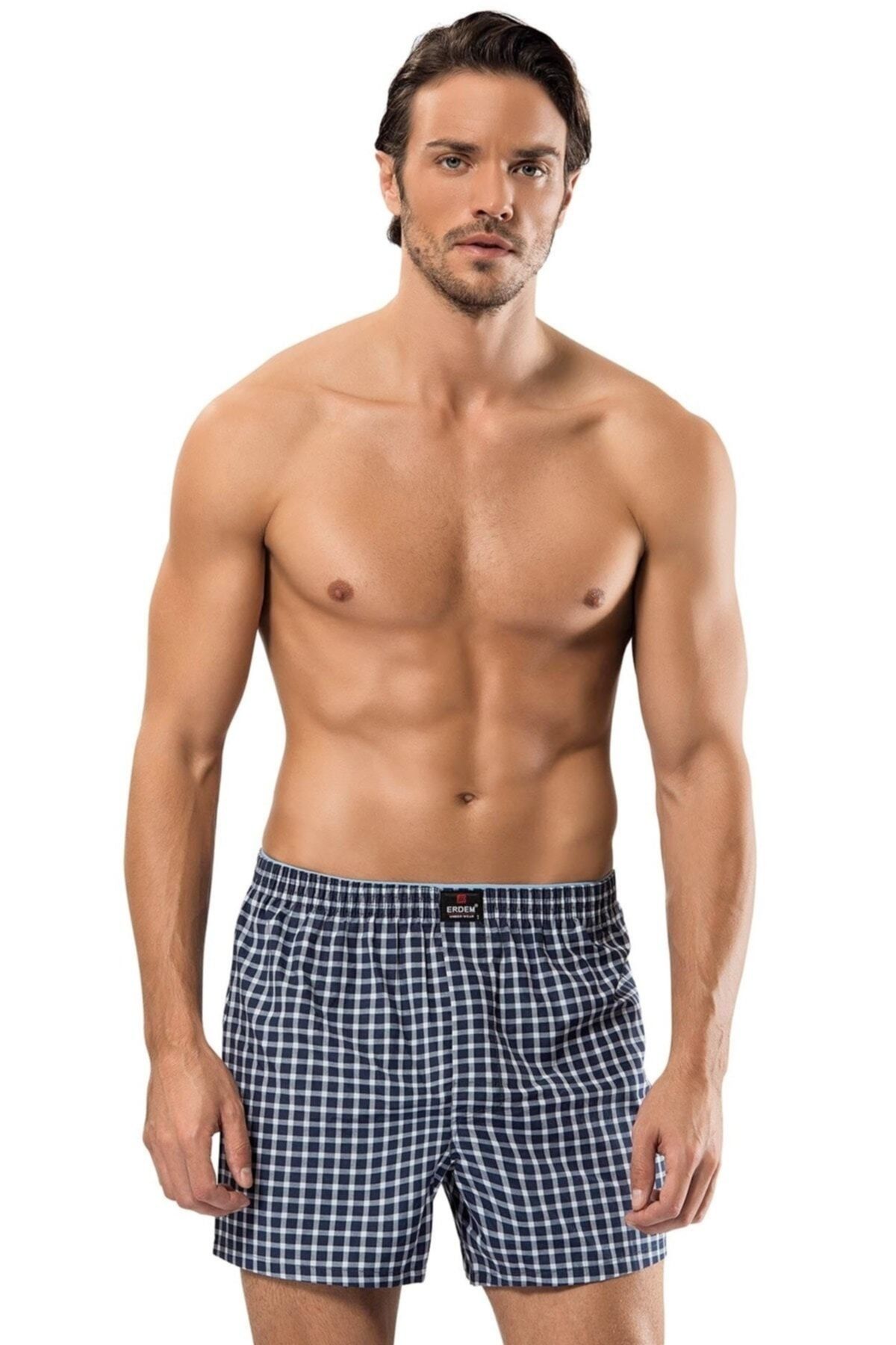 Erdem Erkek Renkli Poplin Boxer 3 lü Paket 1440