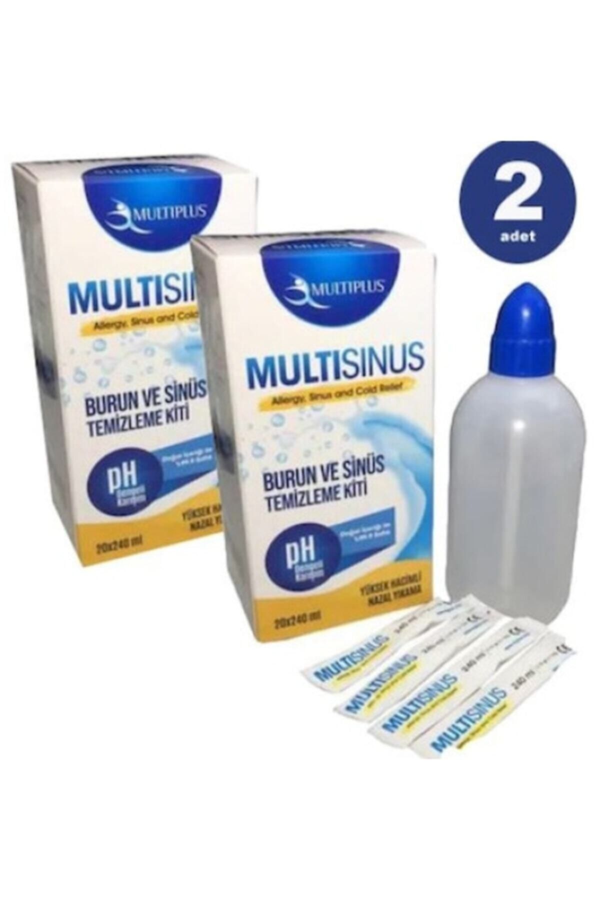 Multiplus Multi Sinüs Rinse Burun Ve Sinüs Temizleme Kiti X 2 Adet