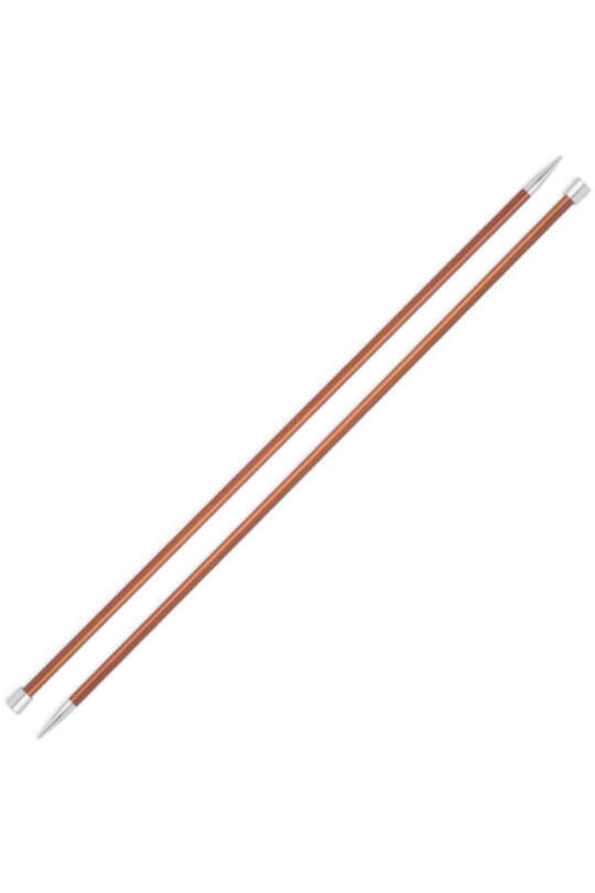 KnitPro Zing 5,5 Mm 35 Cm Kahverengi Metal Örgü Şişi - 47302
