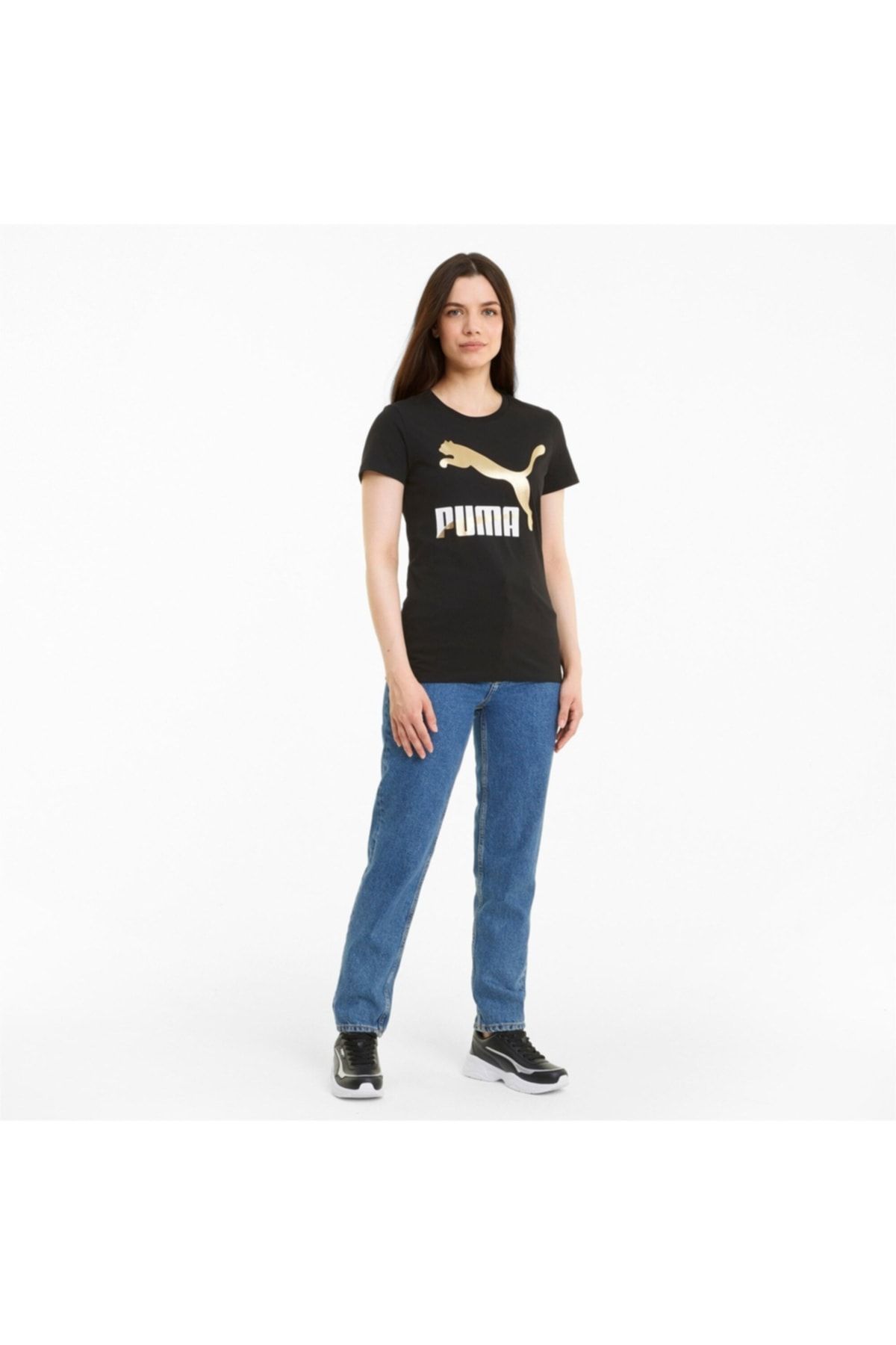 Puma Classics Logo Tee (S) Kadın Üst & T-shirt - 53007751