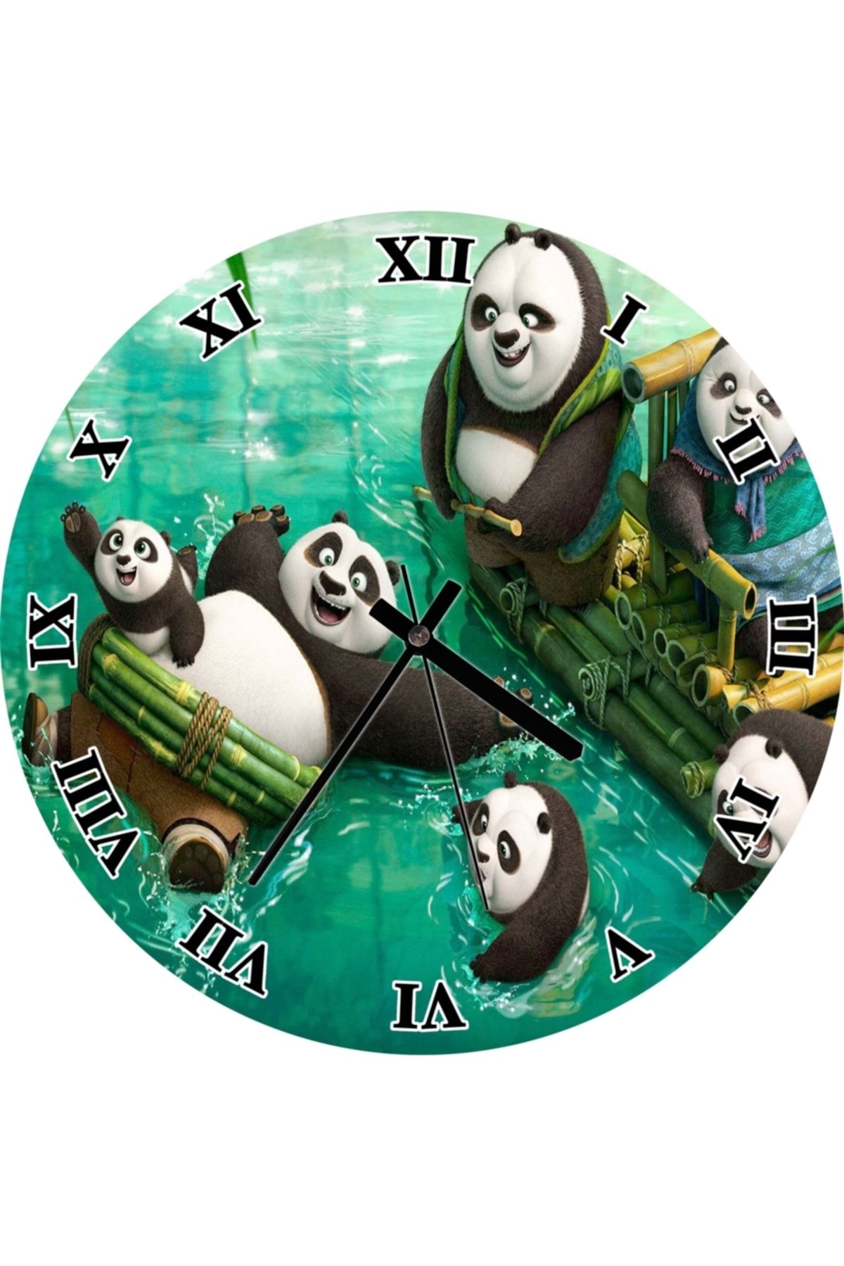 Cakatablo Kung Fu Panda 3 2016 Duvar Saati (çap 50x50 Cm )