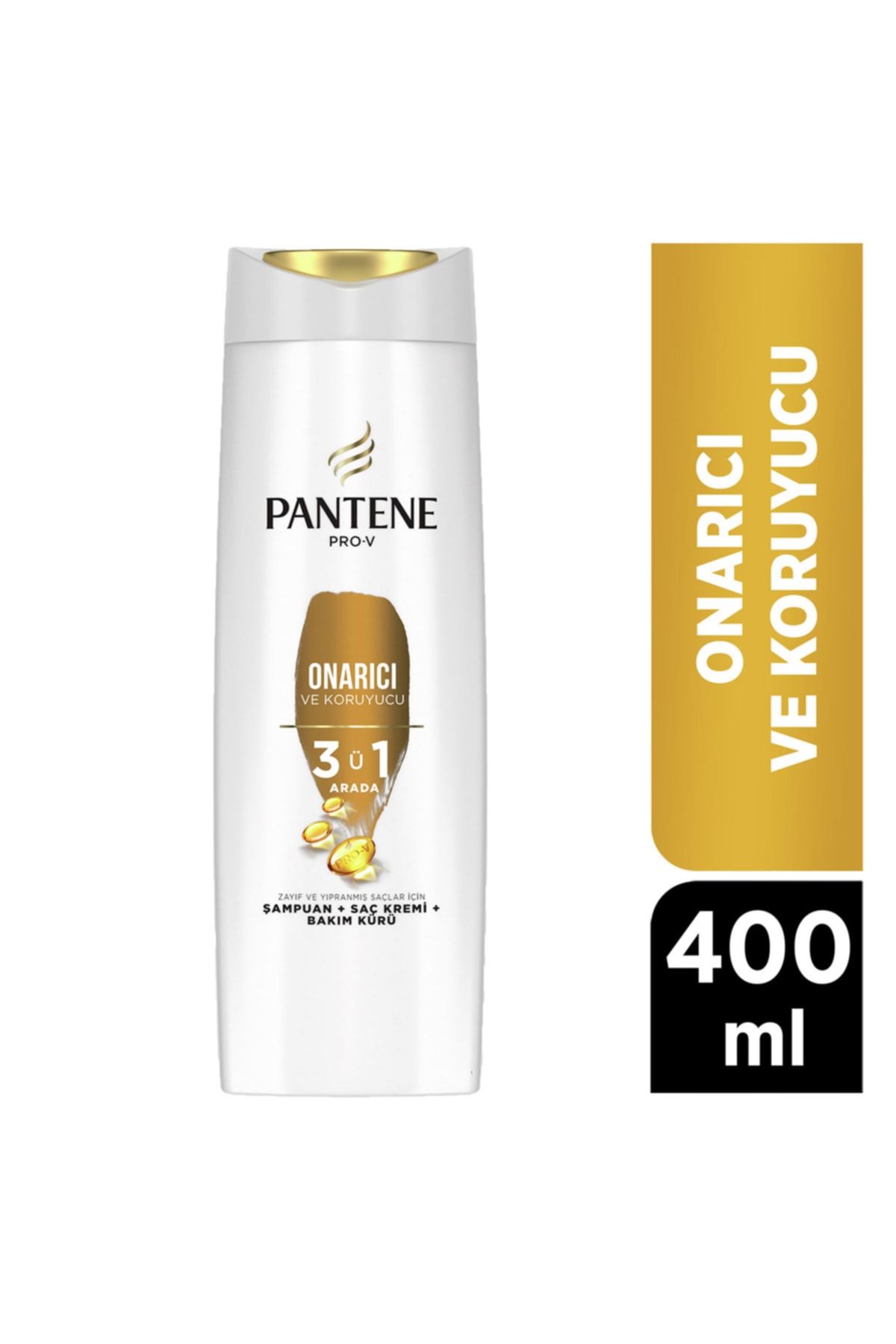 Pantene Yıpranmış Saçlar Için Onarıcı Ve Koruyucu Bakım 3'ü 1 Arada Şampuan 400 ml