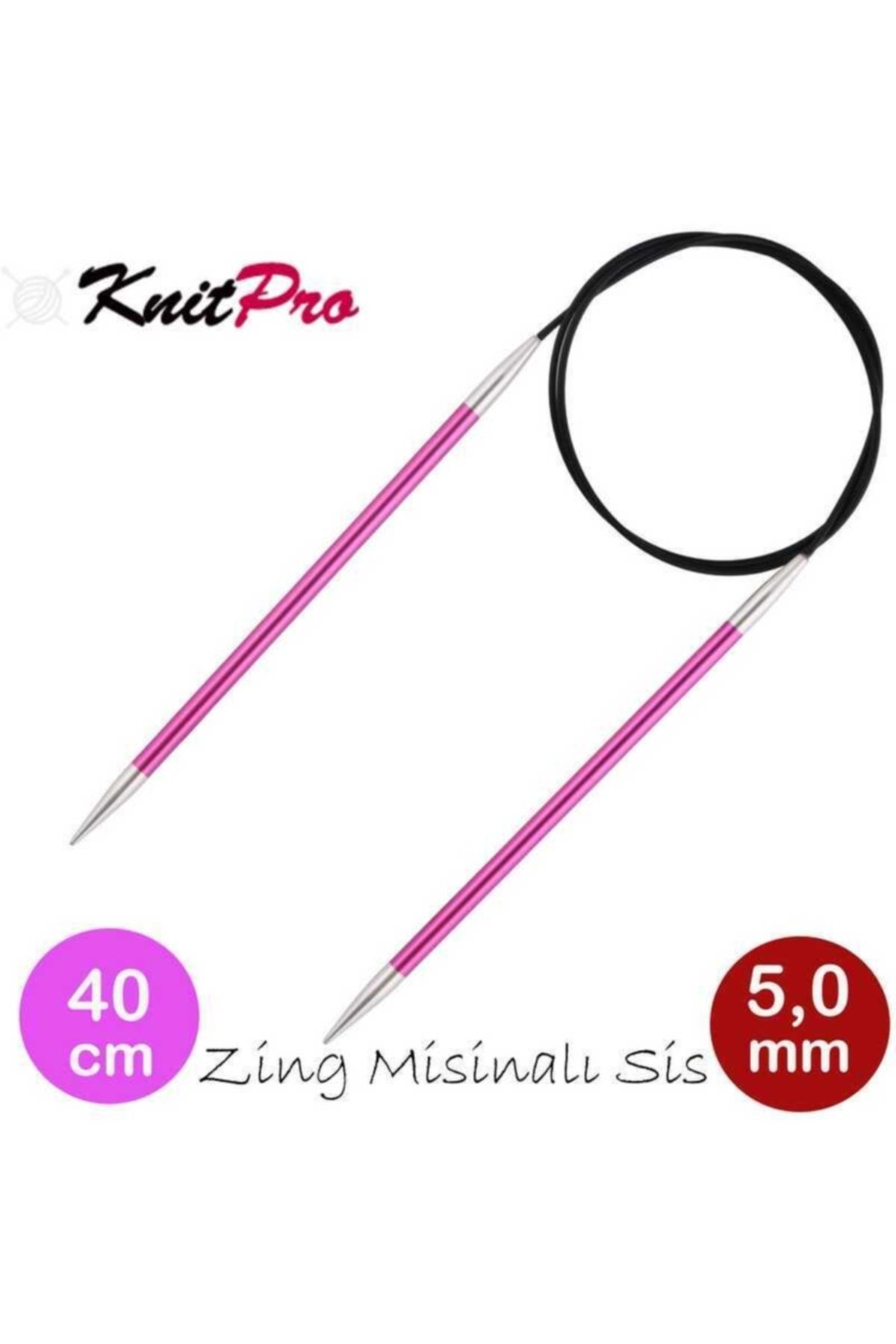KnitPro (47071) Knıtpro Zing Misinalı Şiş 40 Cm 5mm