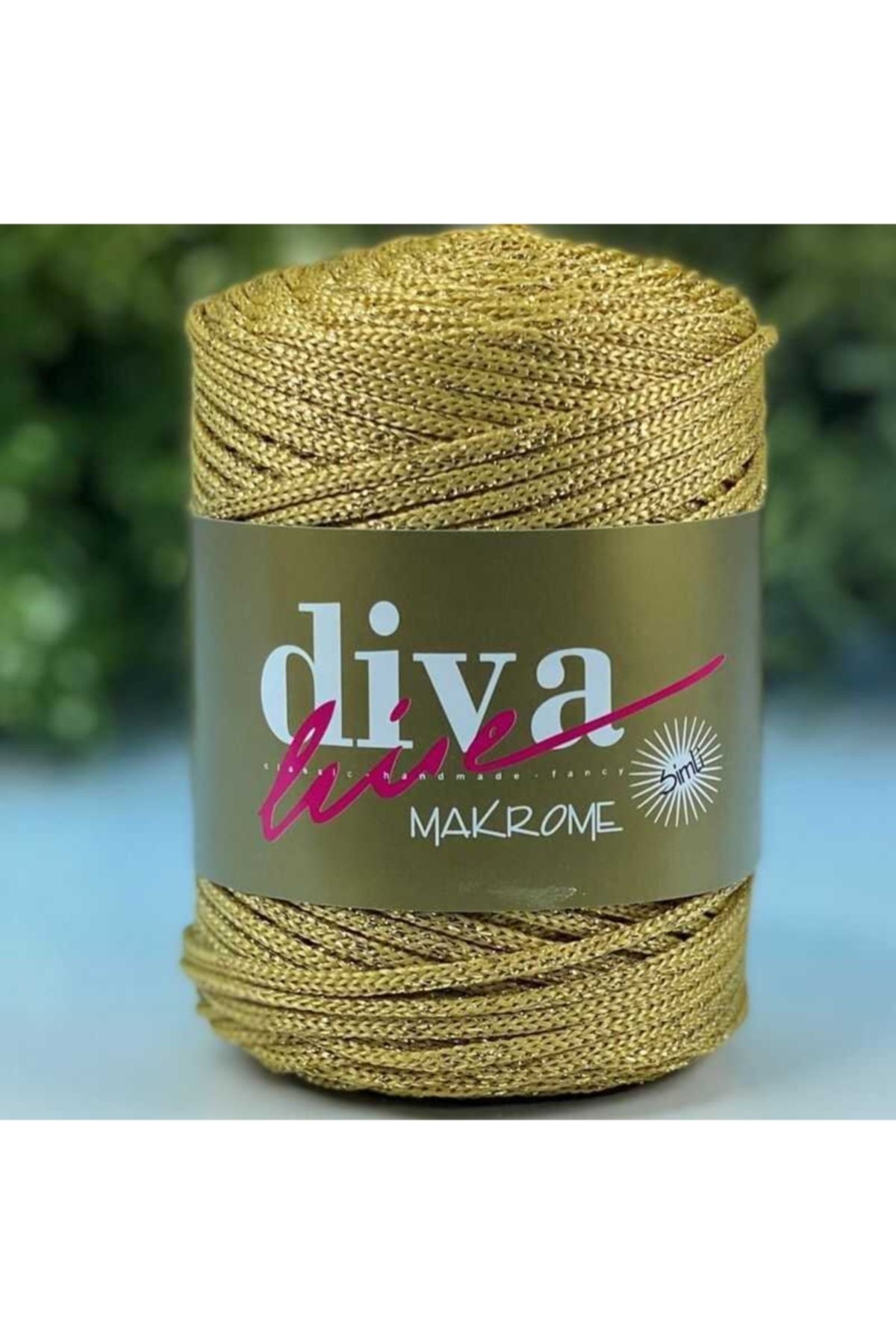 Diva İplik Diva Makrome Ipi Simli 50s Gold