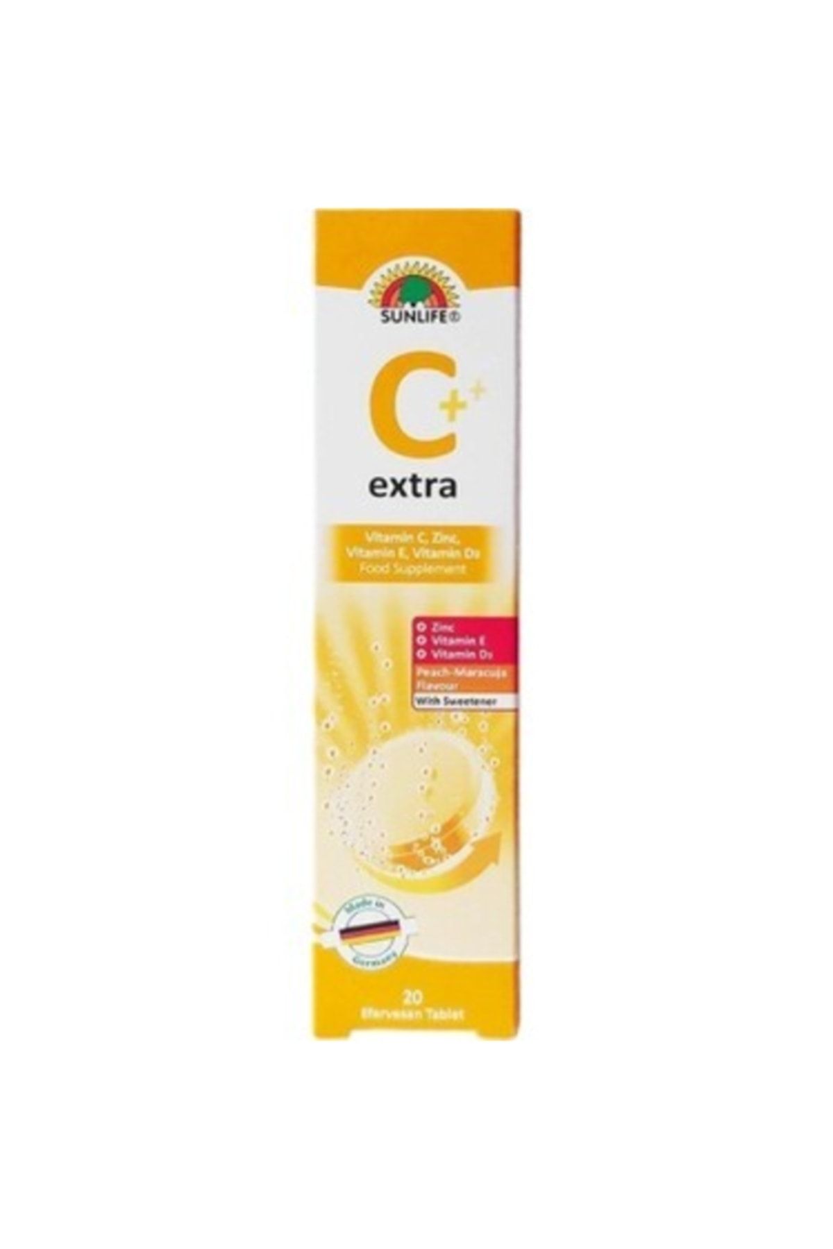 Sunlife Vitamin C Extra Efervesan Tablet 20 Adet