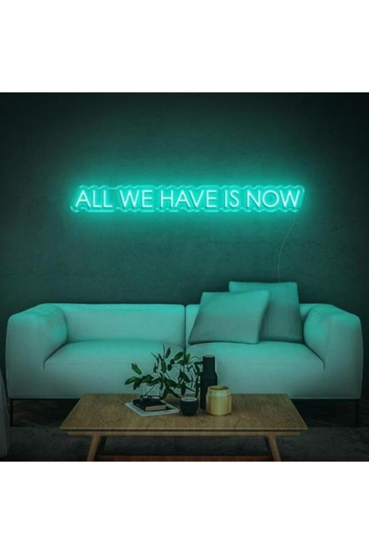 HYL Neon Led Işıklı All We Have Is Now Yazısı