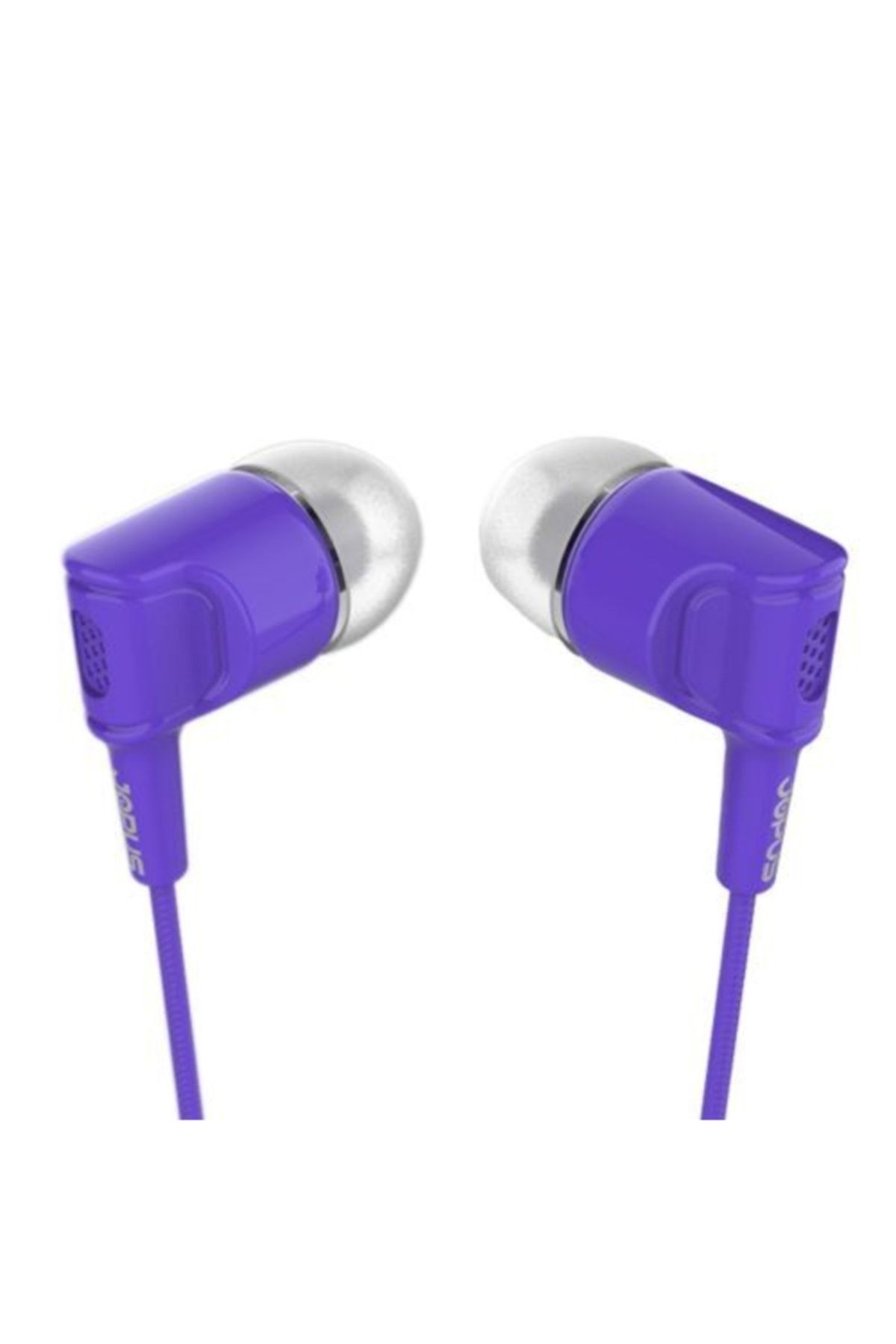 Accordion Mikrofonlu Kulak Içi Kulaklık Tuşlu Silikonlu Mor 3.5mm Universal Jak Giriş Jok52 Yeni_3