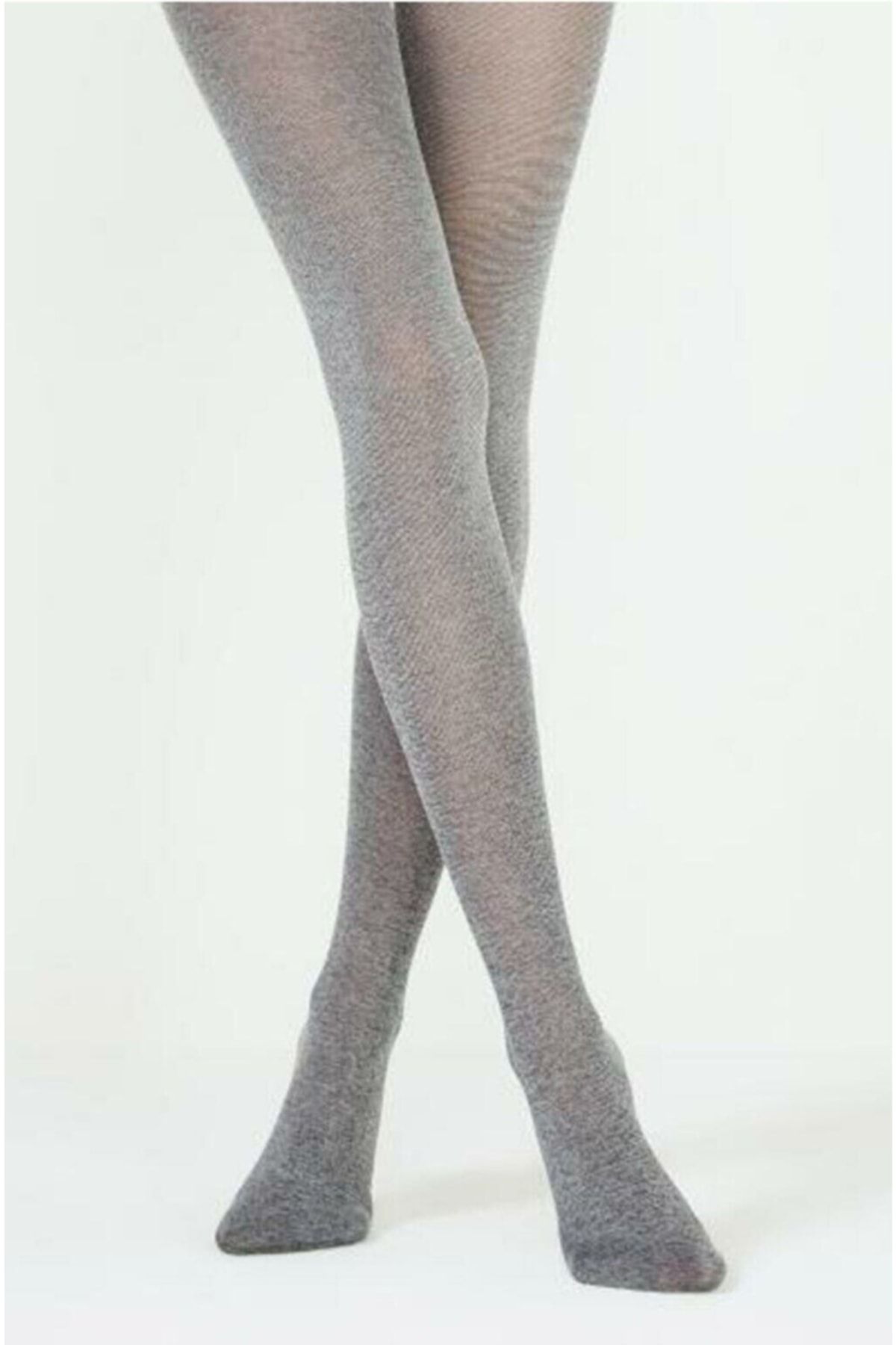 Penti Gümüş Melanj Pamuklu Orta Kalın 60 Den Opak Mat Likralı Külotlu Çorap