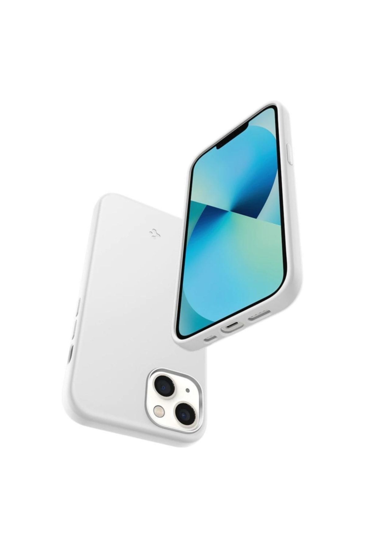 Spigen Apple Iphone 13 Kılıf Silicone (SİLİKON) Fit White - Acs03549