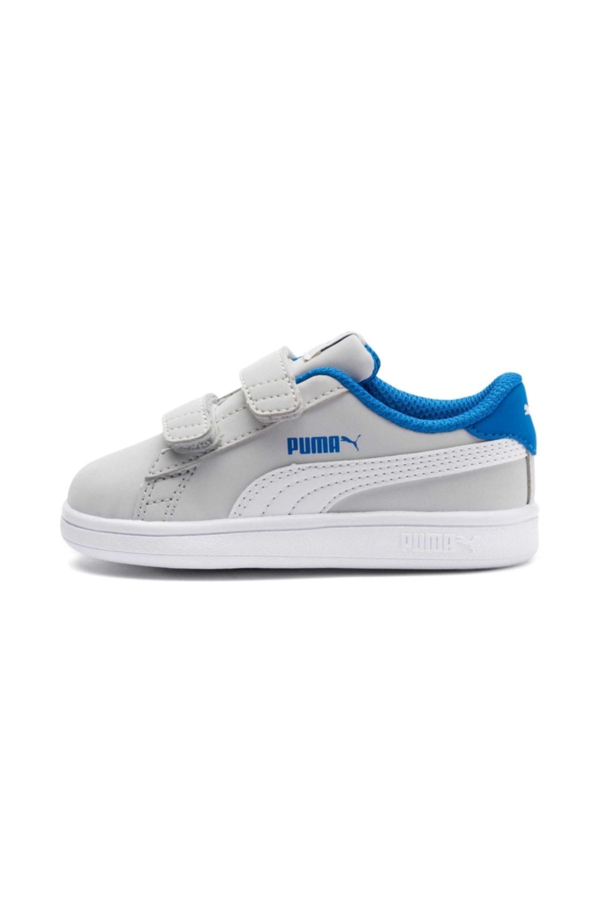 Puma Puma Smash V2 Buck V Ps Beyaz Gri Kız Çocuk Sneaker Ayakkabı 100414635
