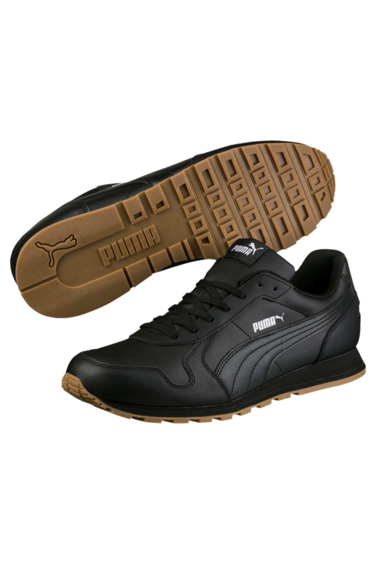 Puma Unisex Siyah Koşu Ayakkabısı - St Runner Full L Black- Black - 35913008