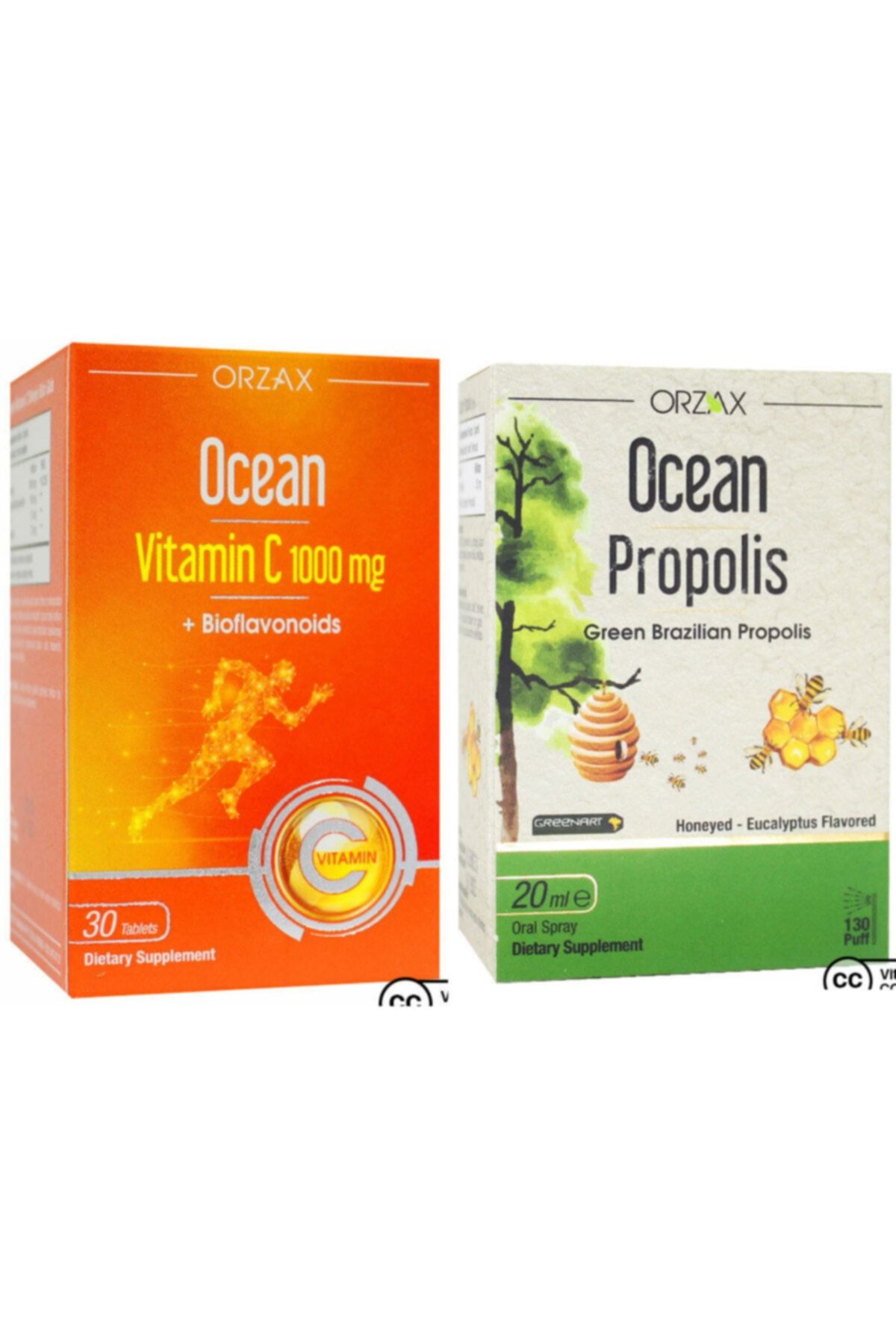 Ocean Vitamin C 1000mg 30 Tablet Ve Propolis Sprey 20 Ml
