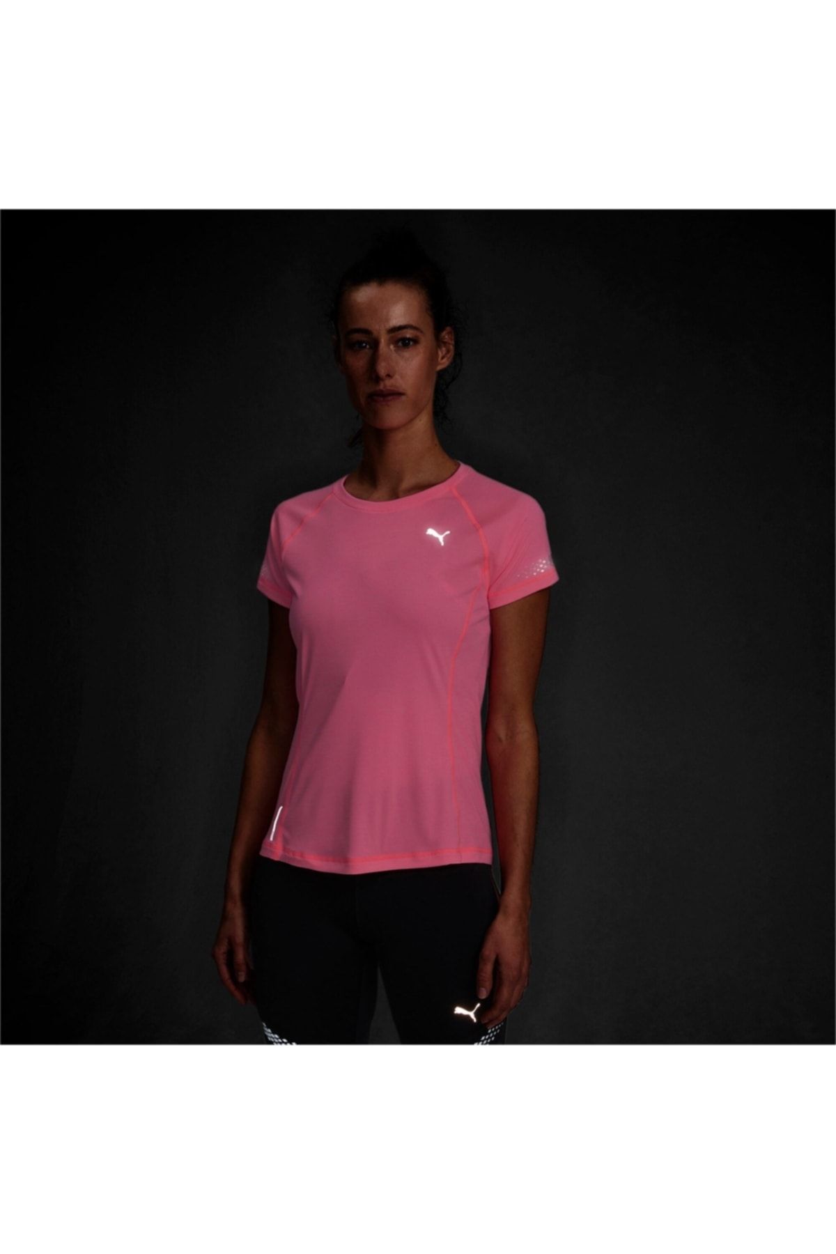 Puma Runner ID FITTED Kısa Kollu Kadın Koşu T-shirt
