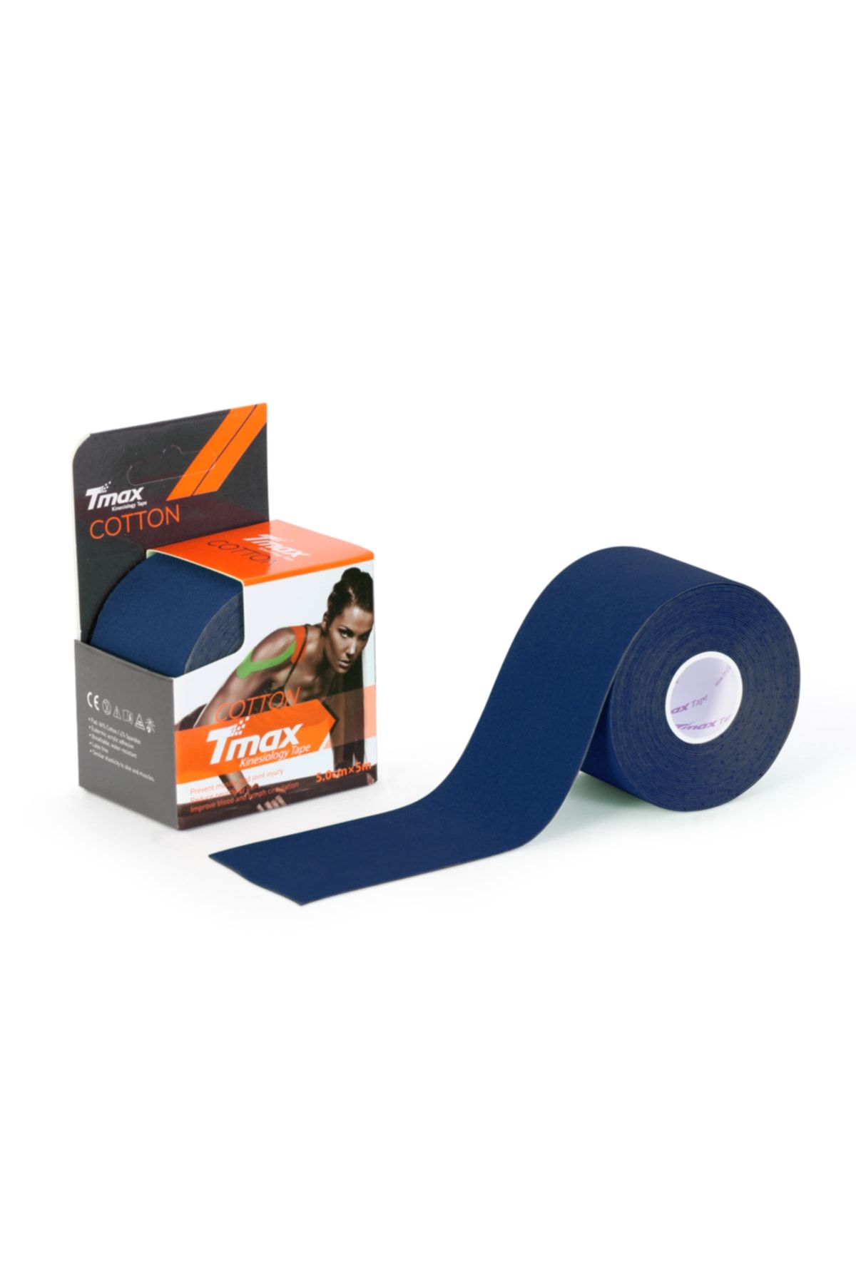 TMAX Tape Kinesio Ağrı Bandı Lacivert 5 m X 5 cm