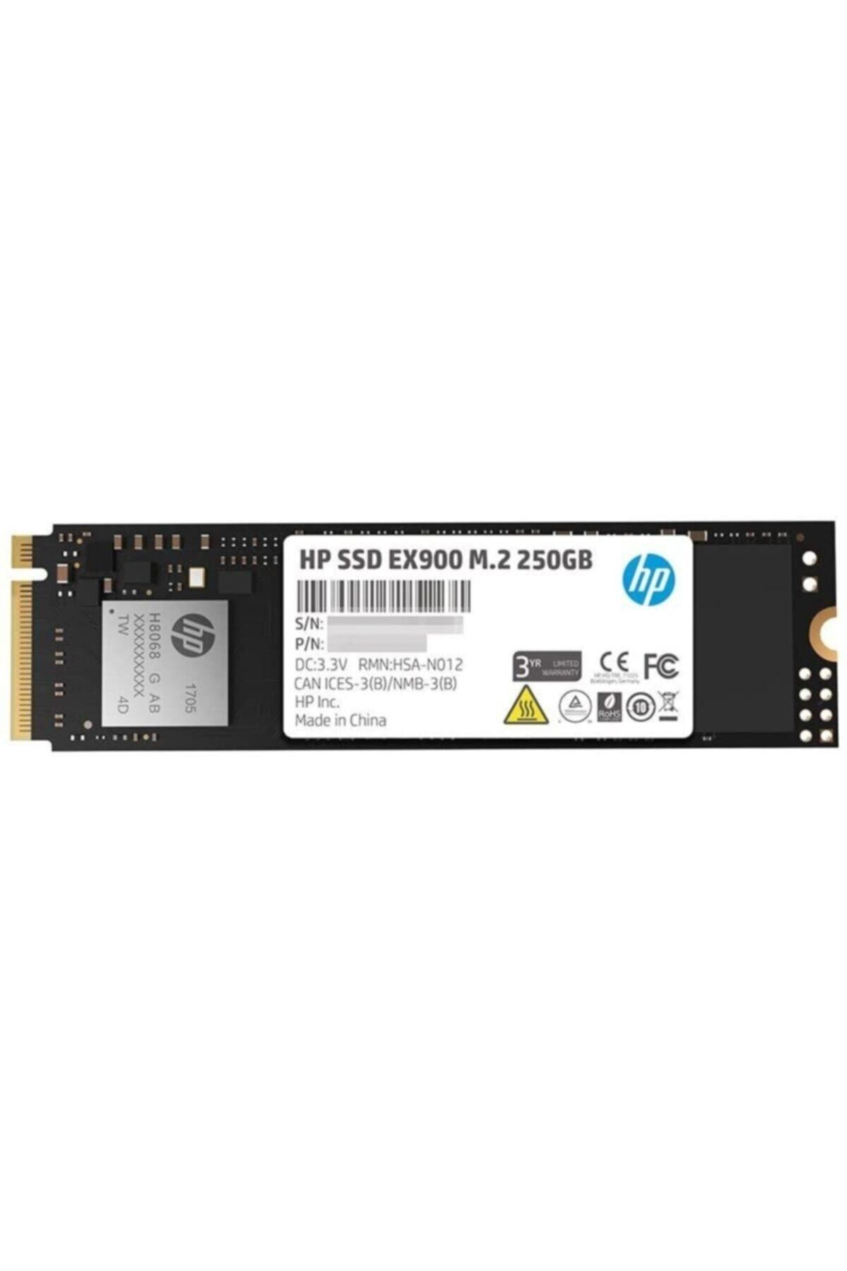 HP 250gb Ex900 M.2 Pcıe 3.0 X4 Nvme 3d Tlc Nand 2100mb-sn 2yy43aa Ssd Disk